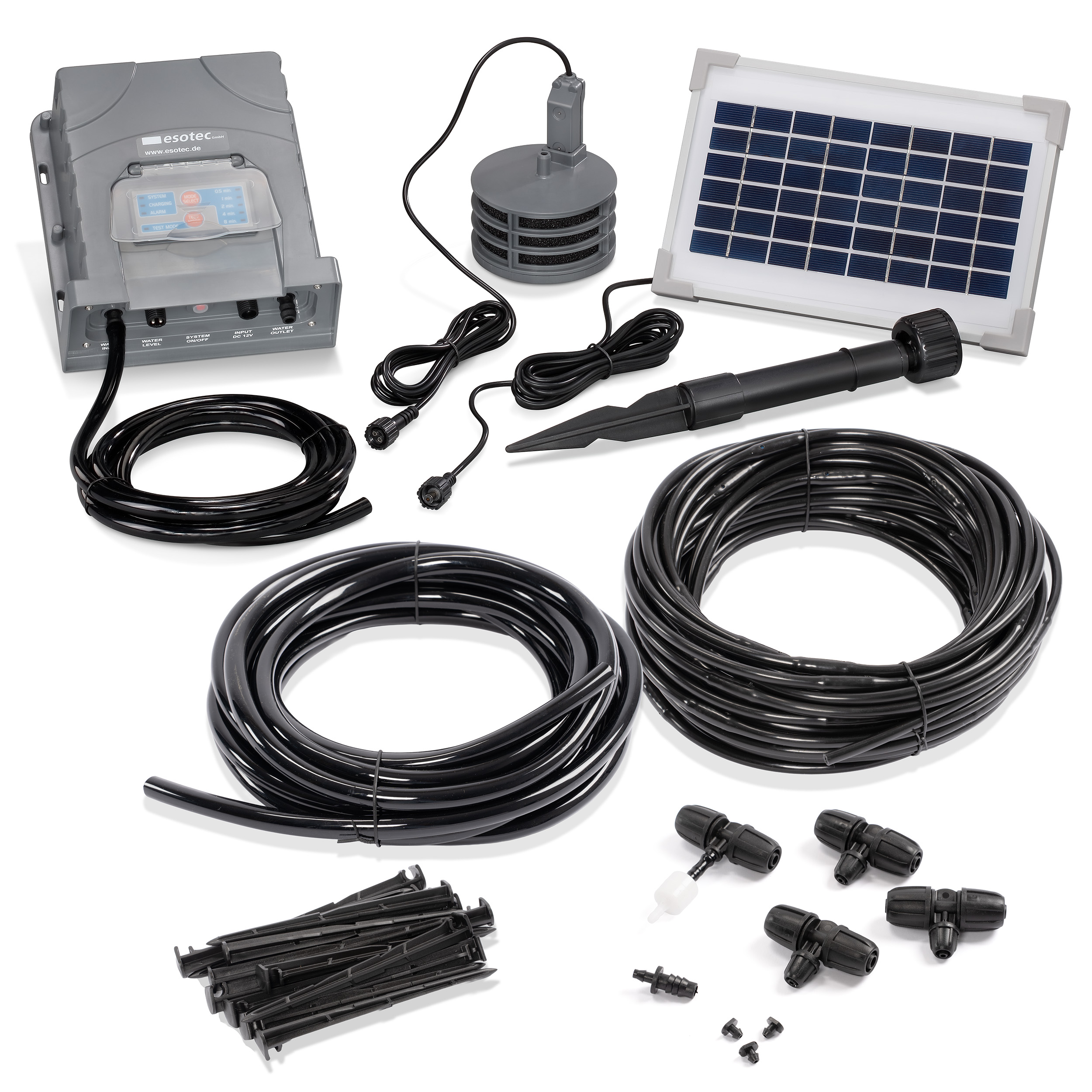 Solar Bewässerungsset WaterLine Professional mit 18 m Tropfschlauch