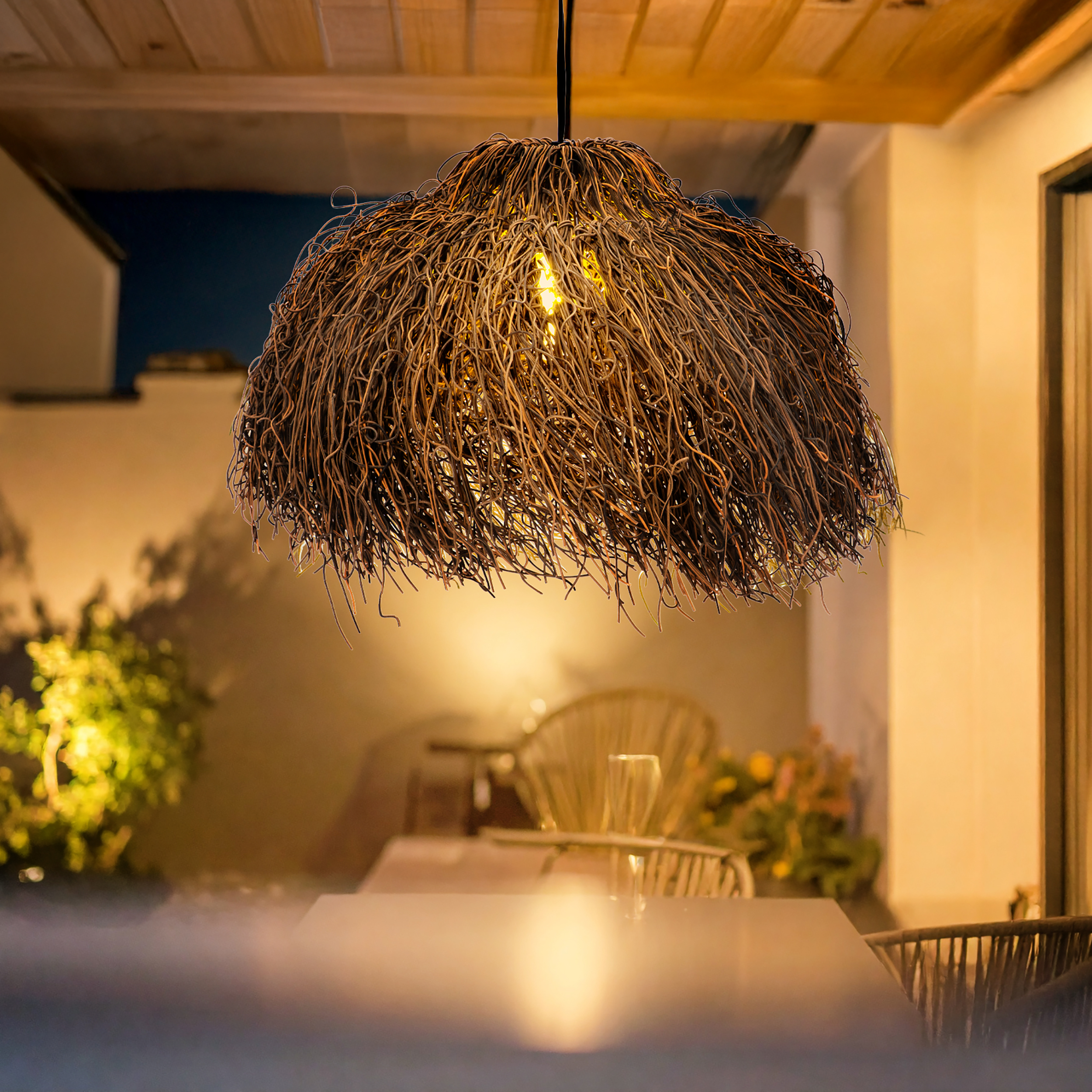 Solar Hängeleuchte Luxor warmweiß