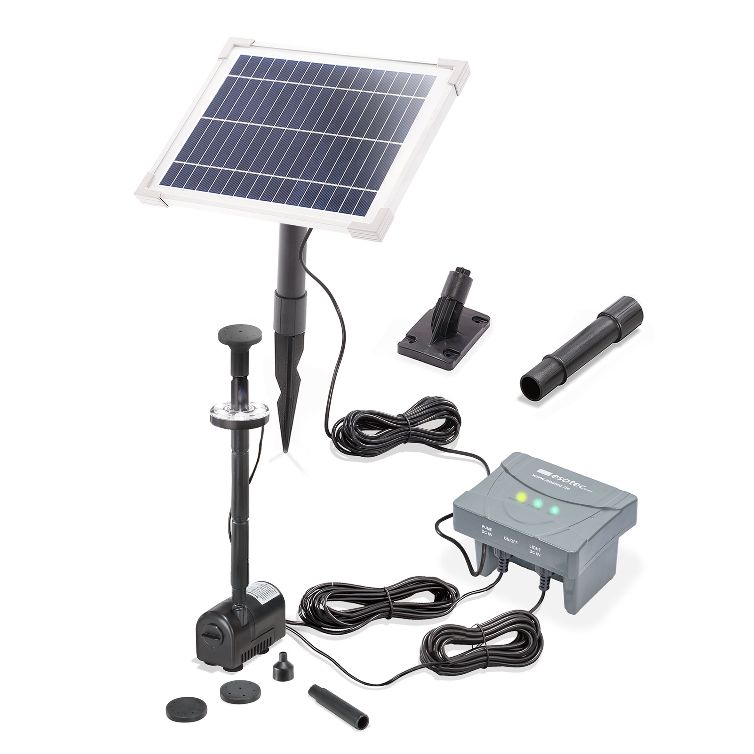 Solar Teichpumpenset 6/225 mit 4 Ah LiFePo4 Akkuspeicher