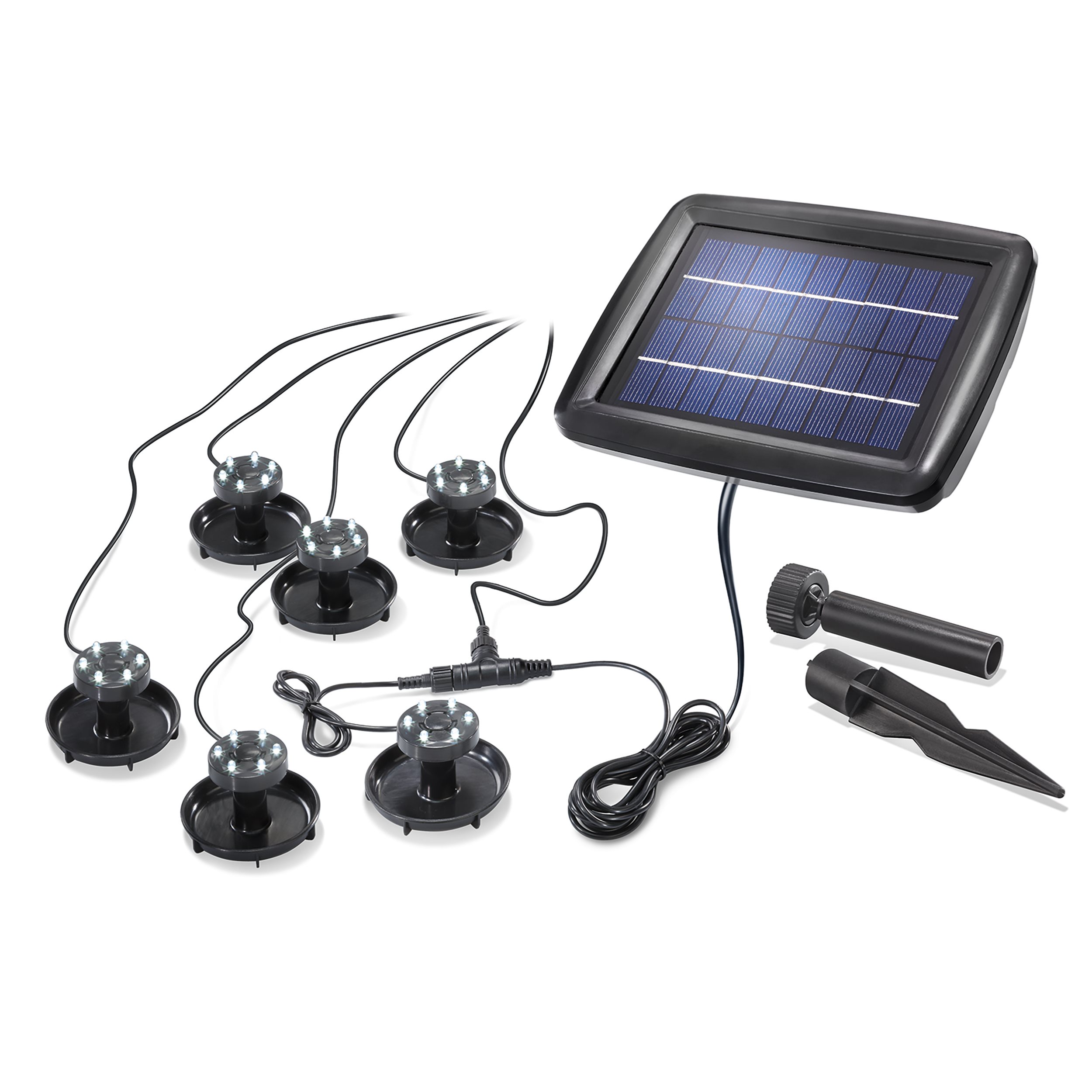 Solar Unterwasserstrahler 6er-Set Super Splash, 30 lm kaltweiß