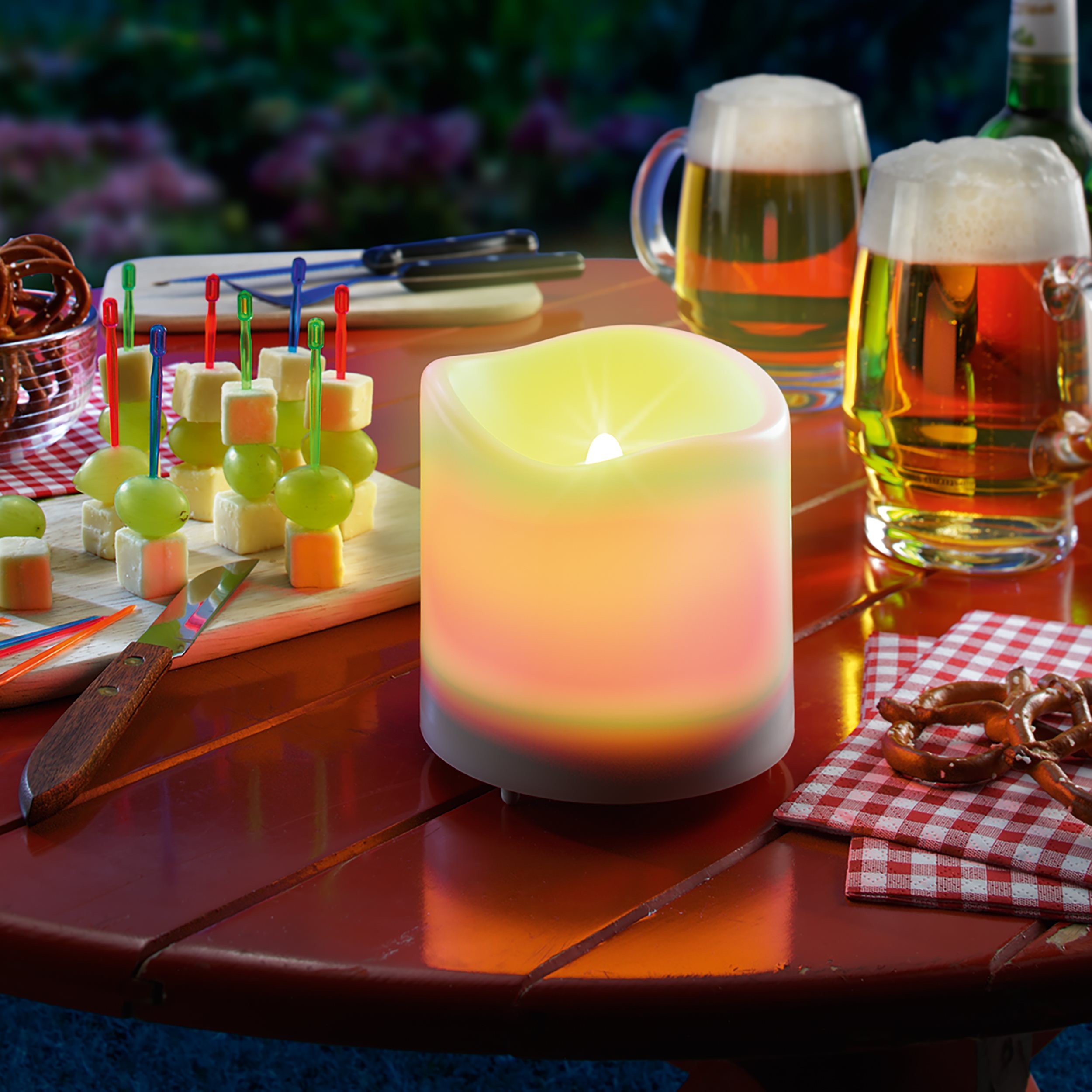 Solar Flackerkerze Romatica 10,5 x 10 cm