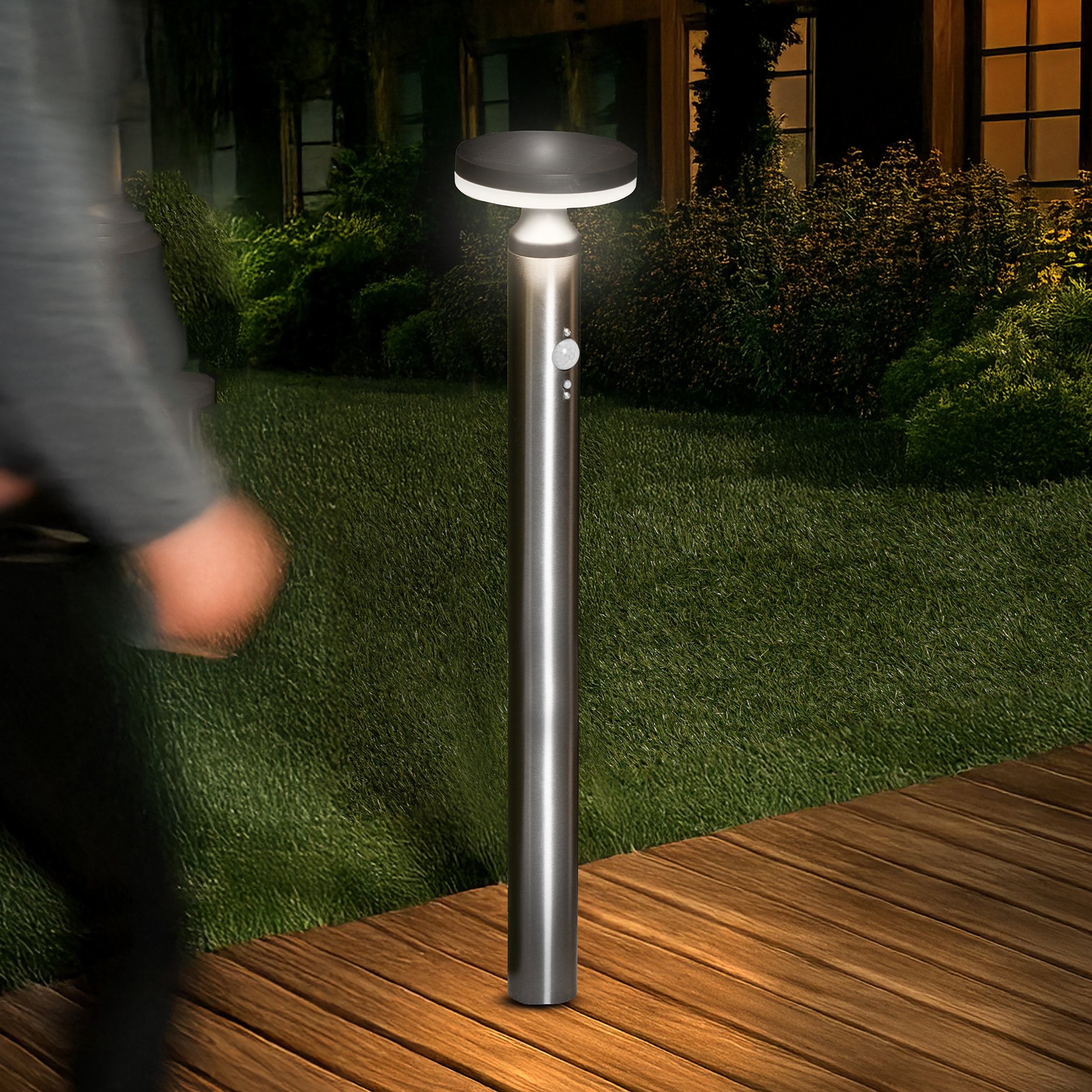 Solar Standleuchte Cortona 80 cm mit Bewegungssensor
