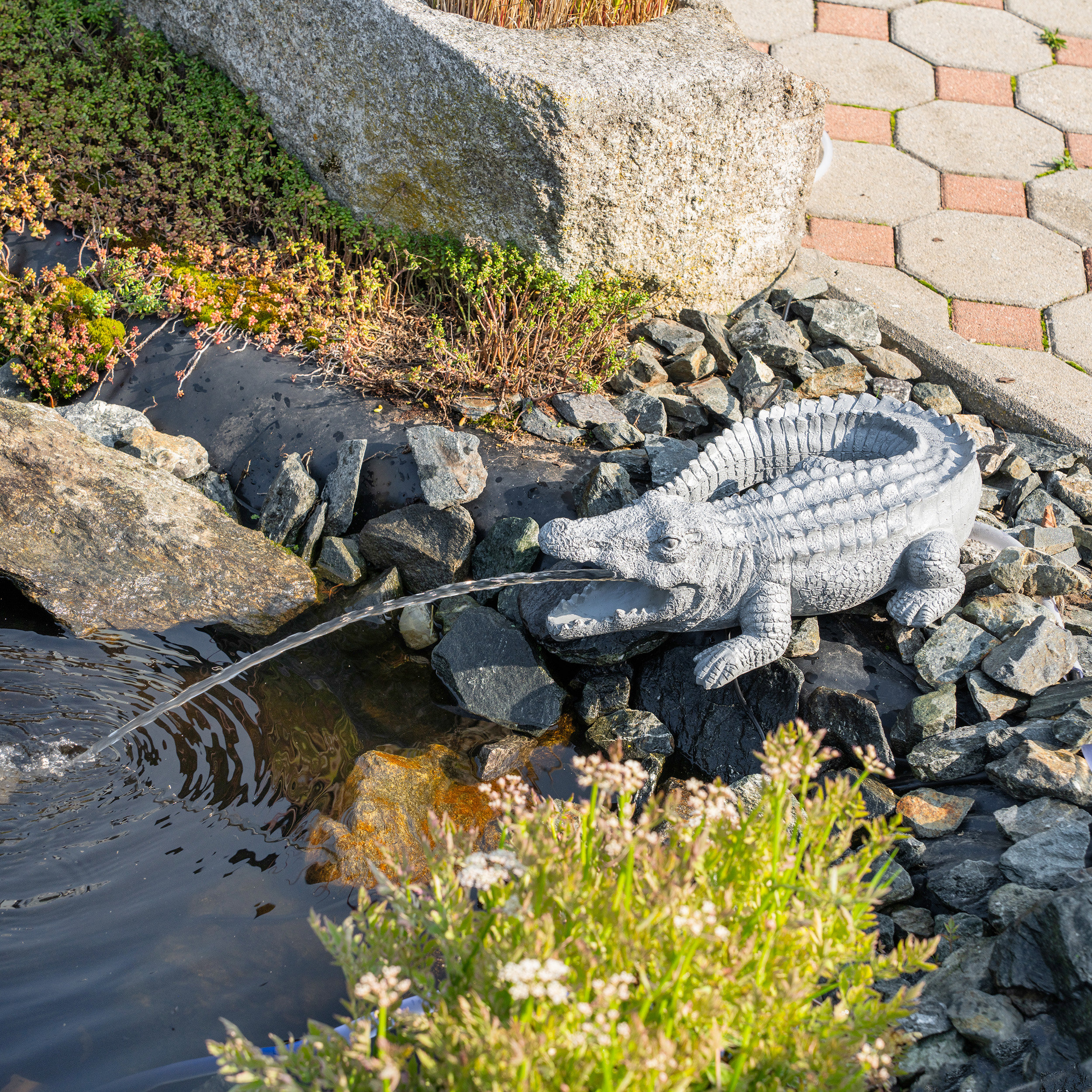 Solar Wasserspeier-Set Krokodil Klaus