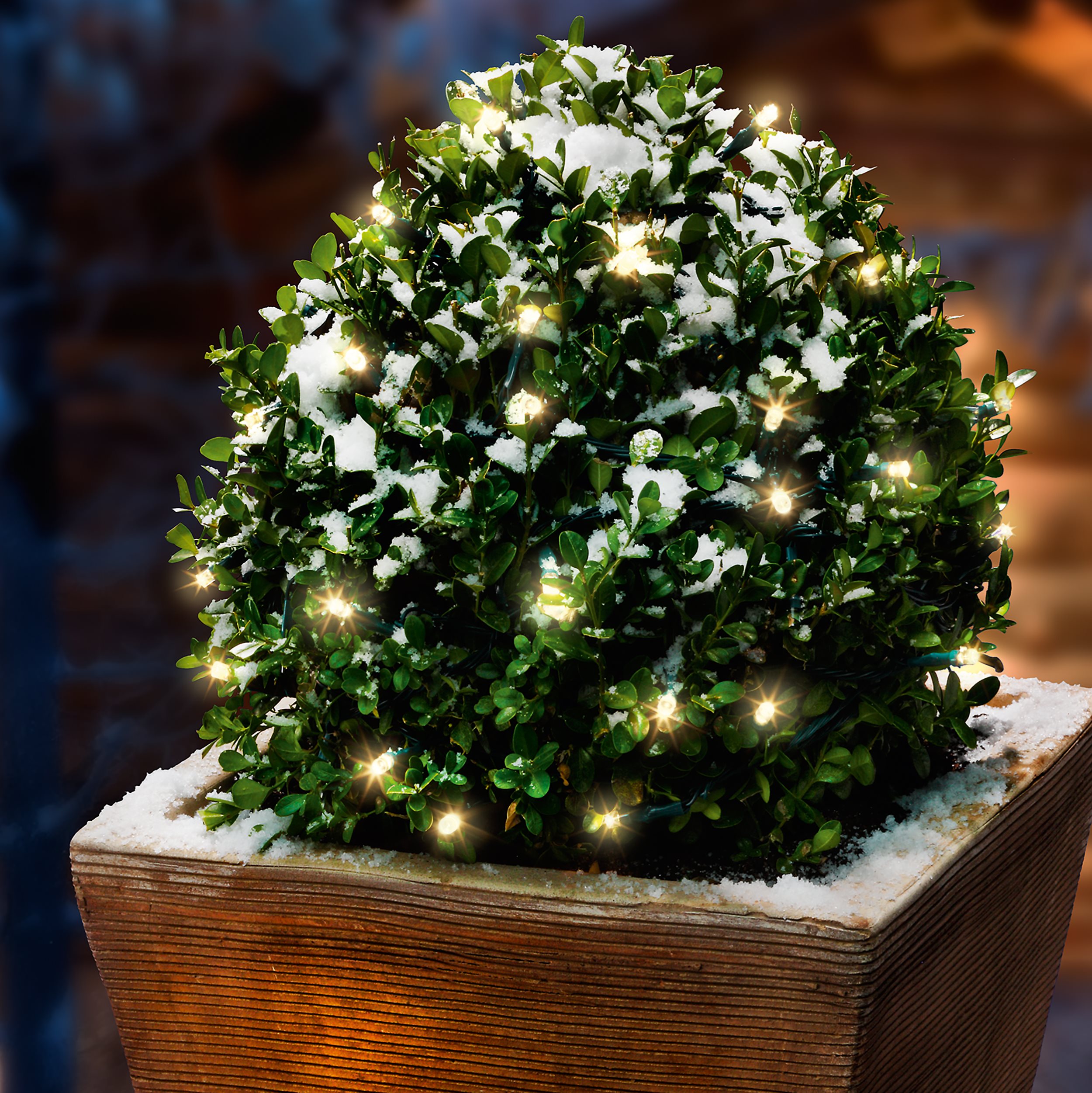 Solar Lichterkette mit 24 warmweißen LEDs