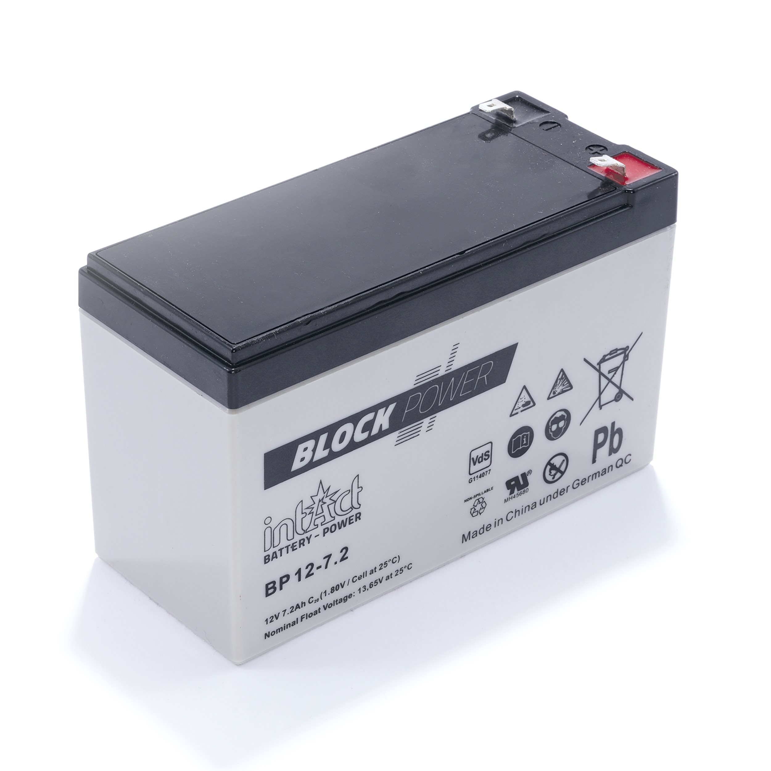 Ersatzakku Pb 12 V / 7 Ah - mit Steckkontakten