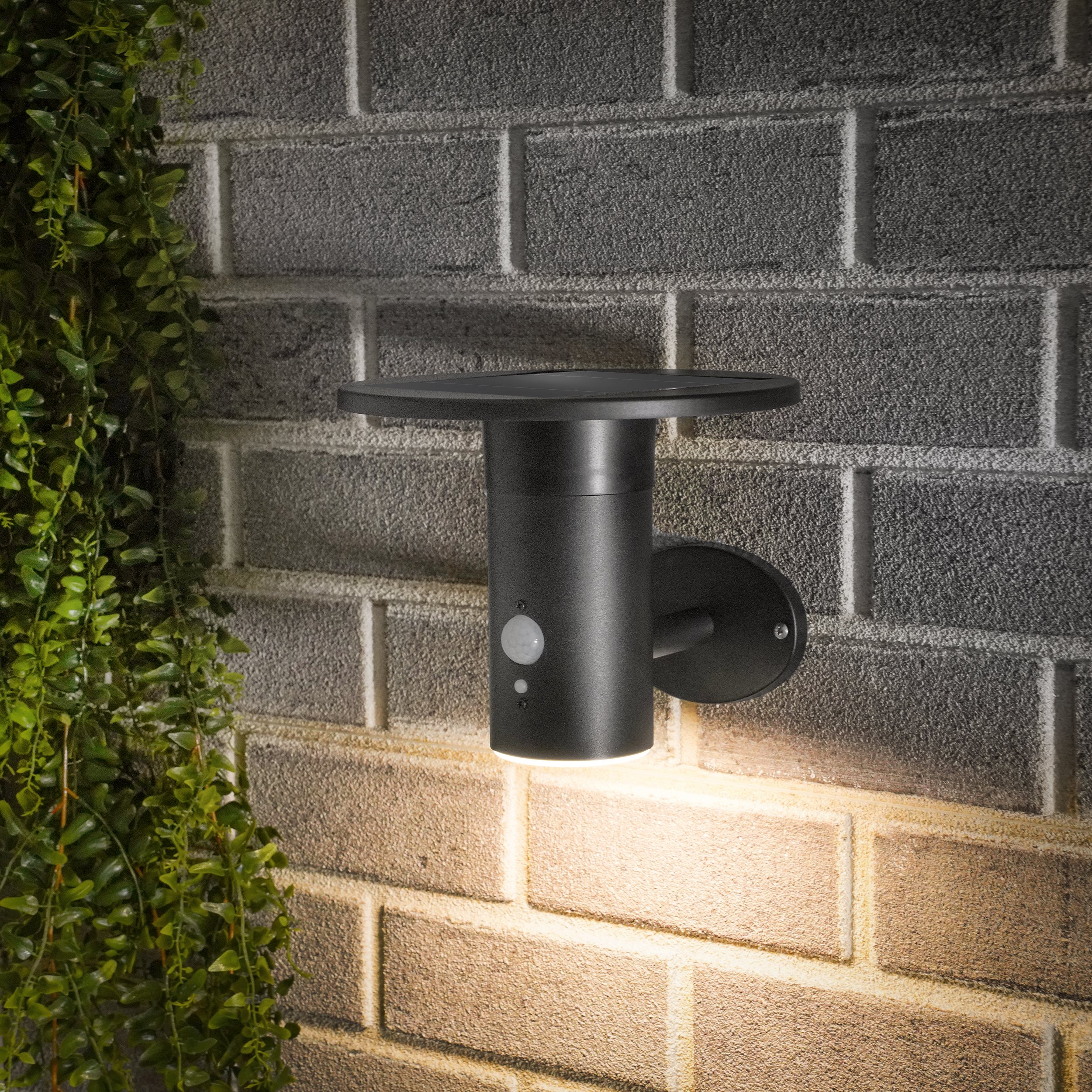 Solar Wandleuchte Bologna mit Bewegungssensor