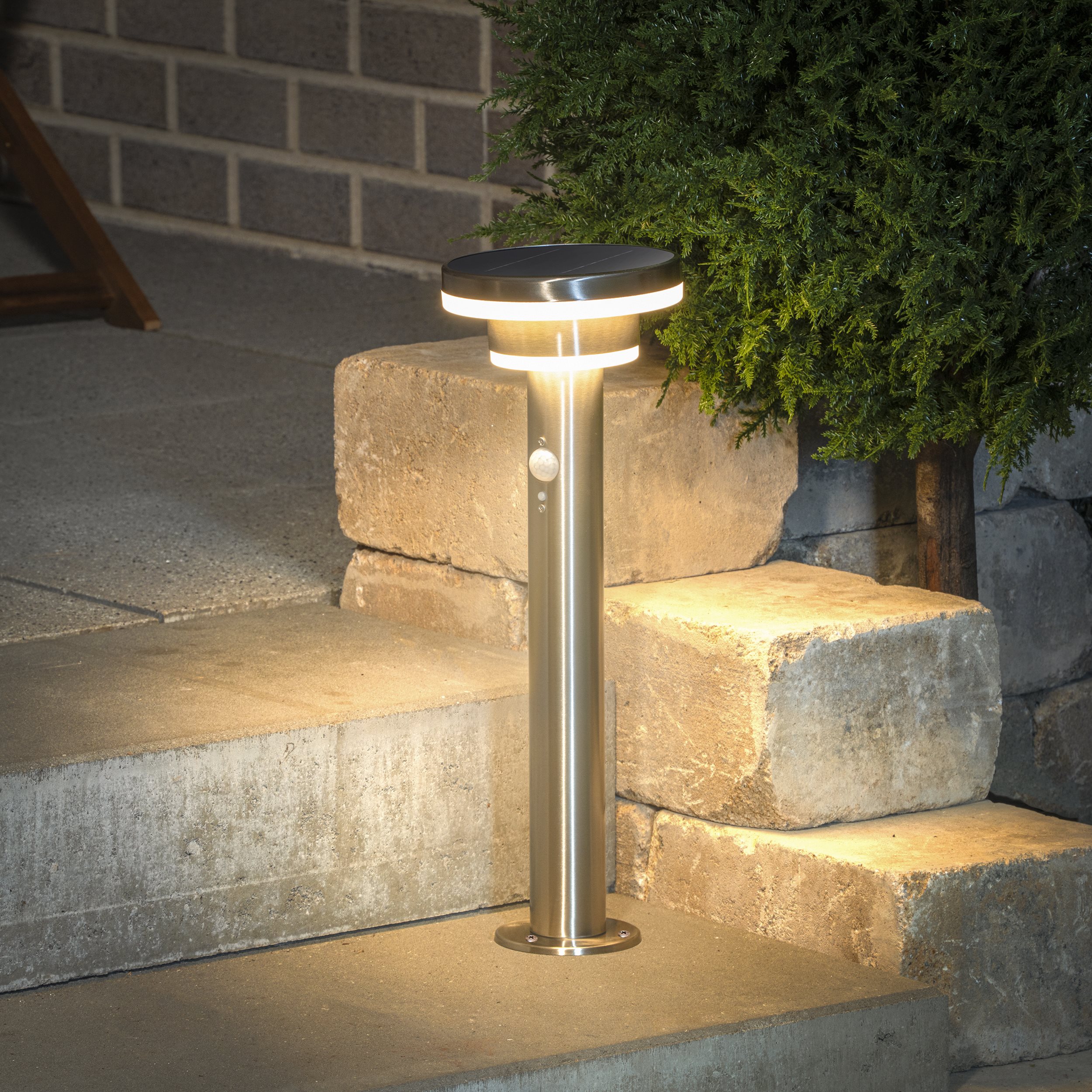 Solar Wegeleuchte Modena 45 cm mit Bewegungsmelder