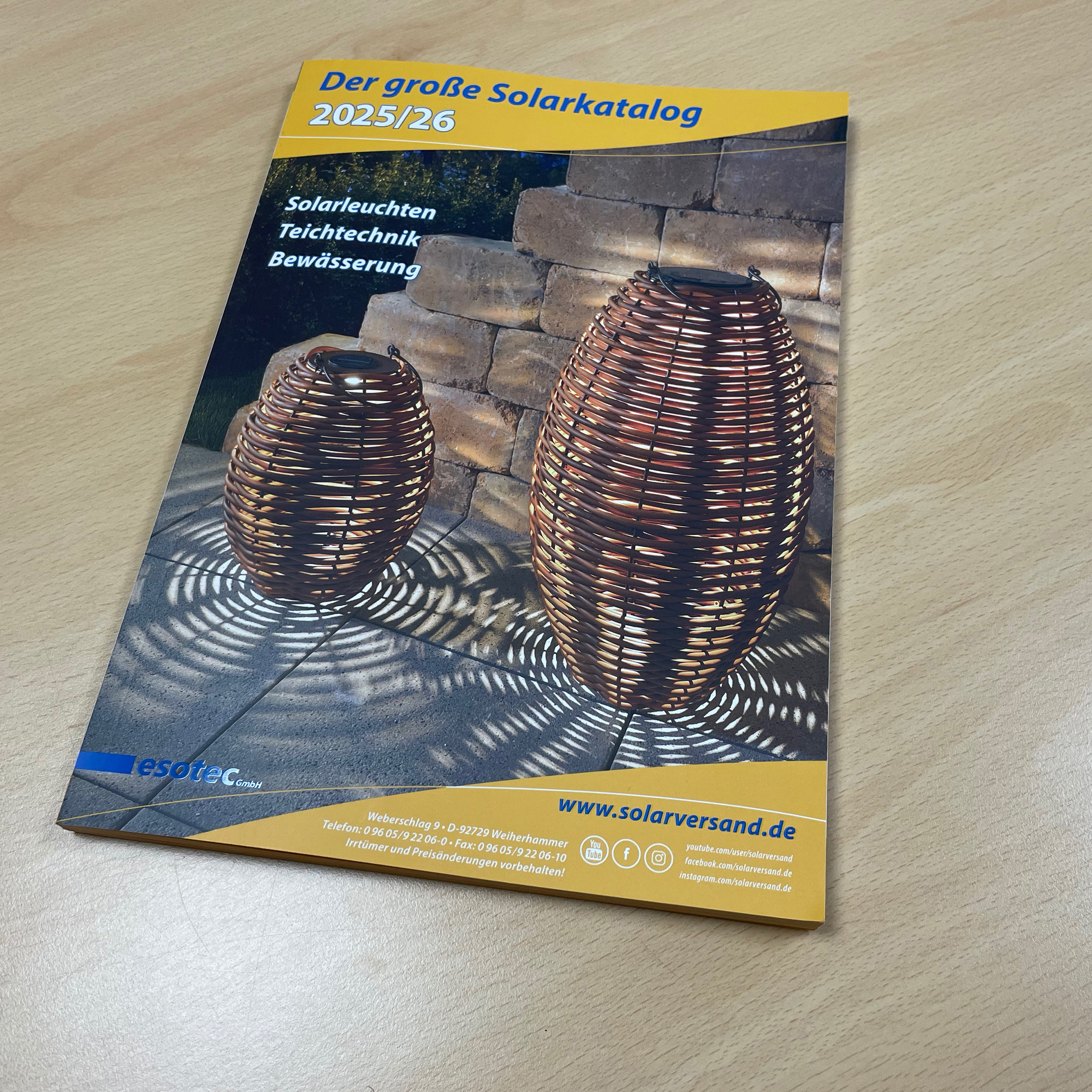 Der große Solarkatalog mit 192 Seiten als Gratisbeilage