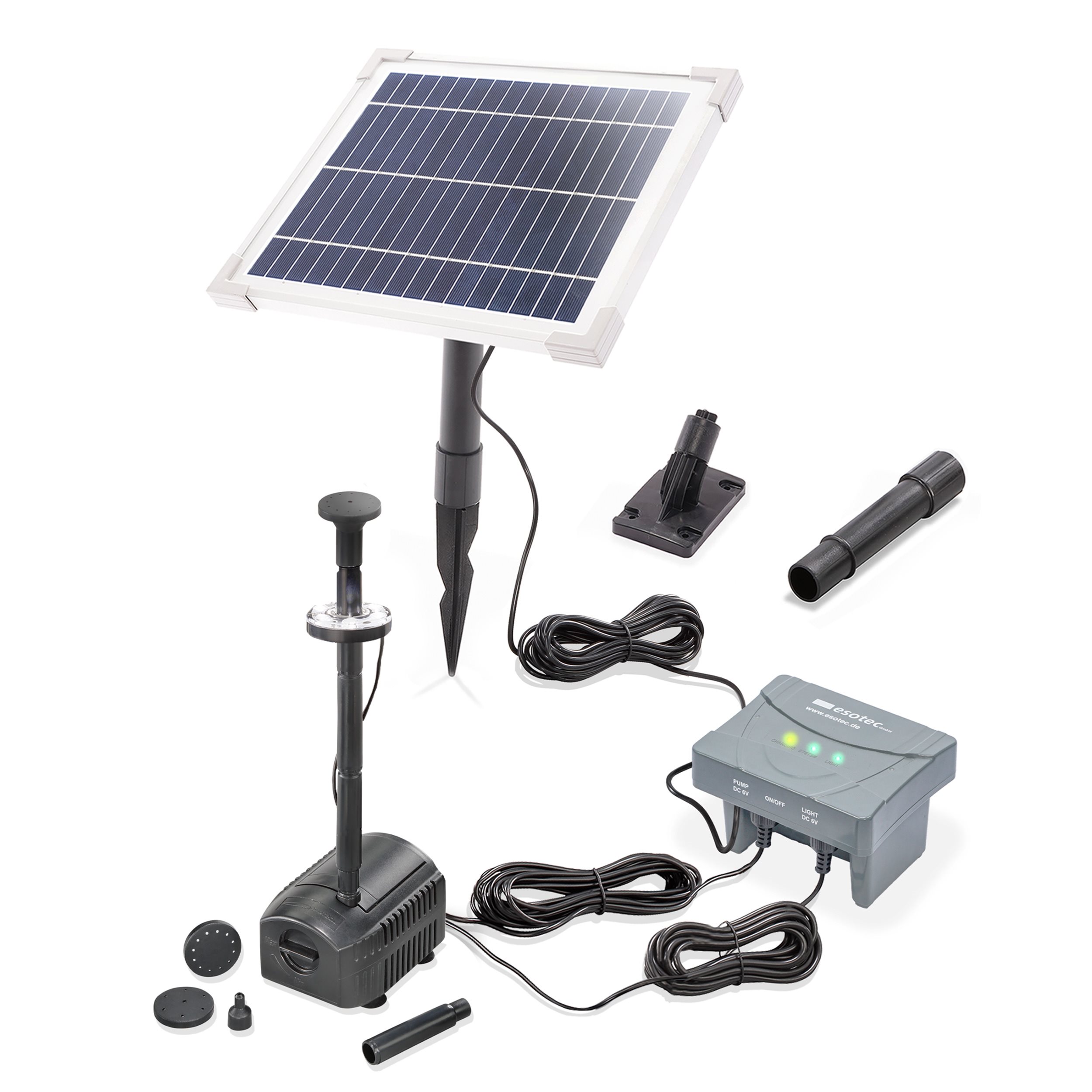 Solar Teichpumpenset 6/230 mit 4 Ah LiFePO4 Akkuspeicher