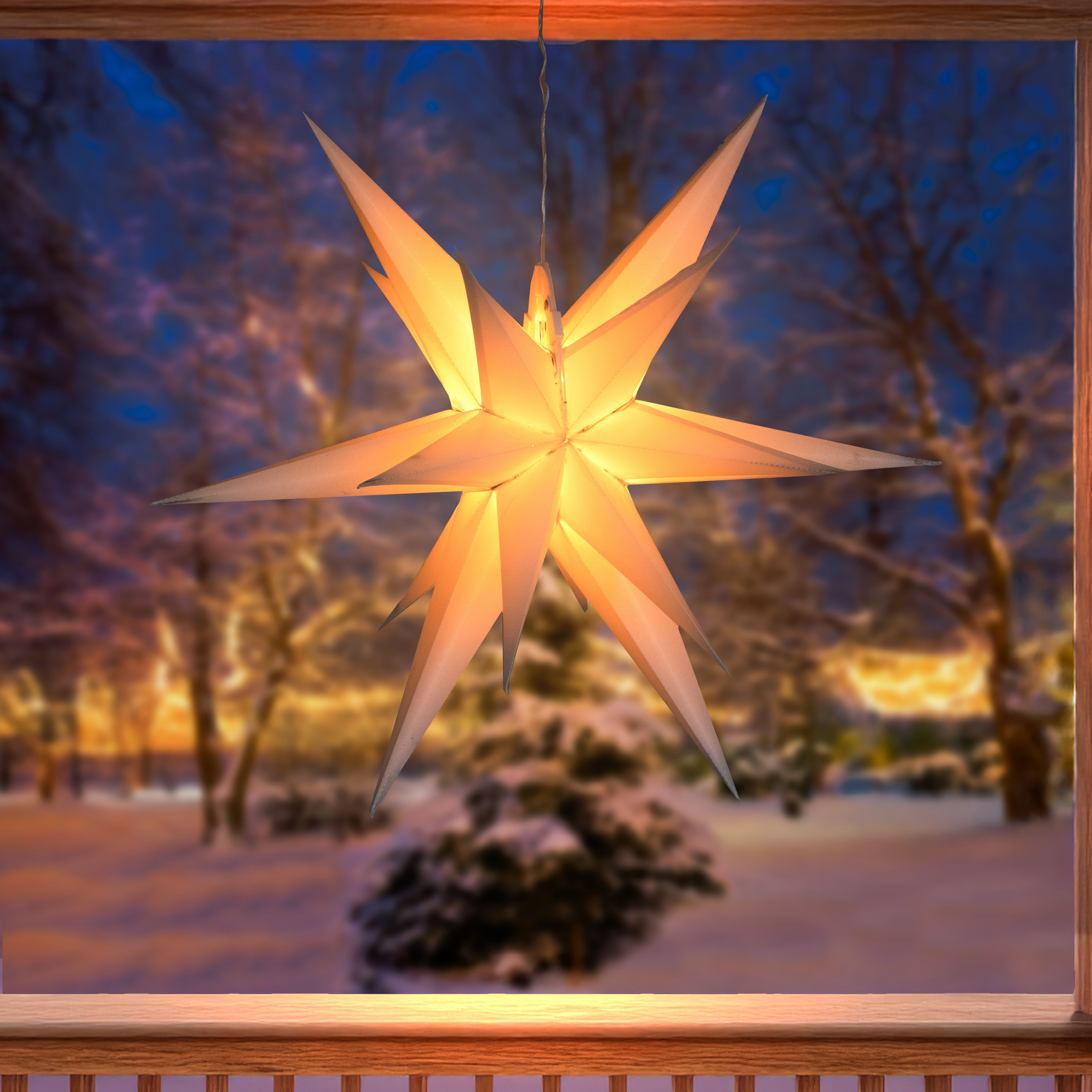 Solar Weihnachtsstern für Außen, Ø 57 cm