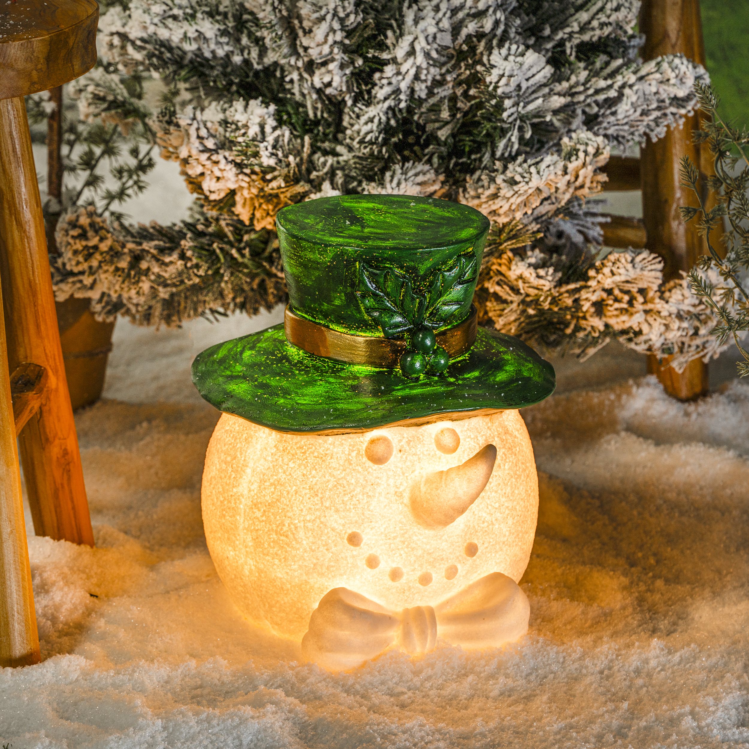 Solar Schneemann Toni mit Hut