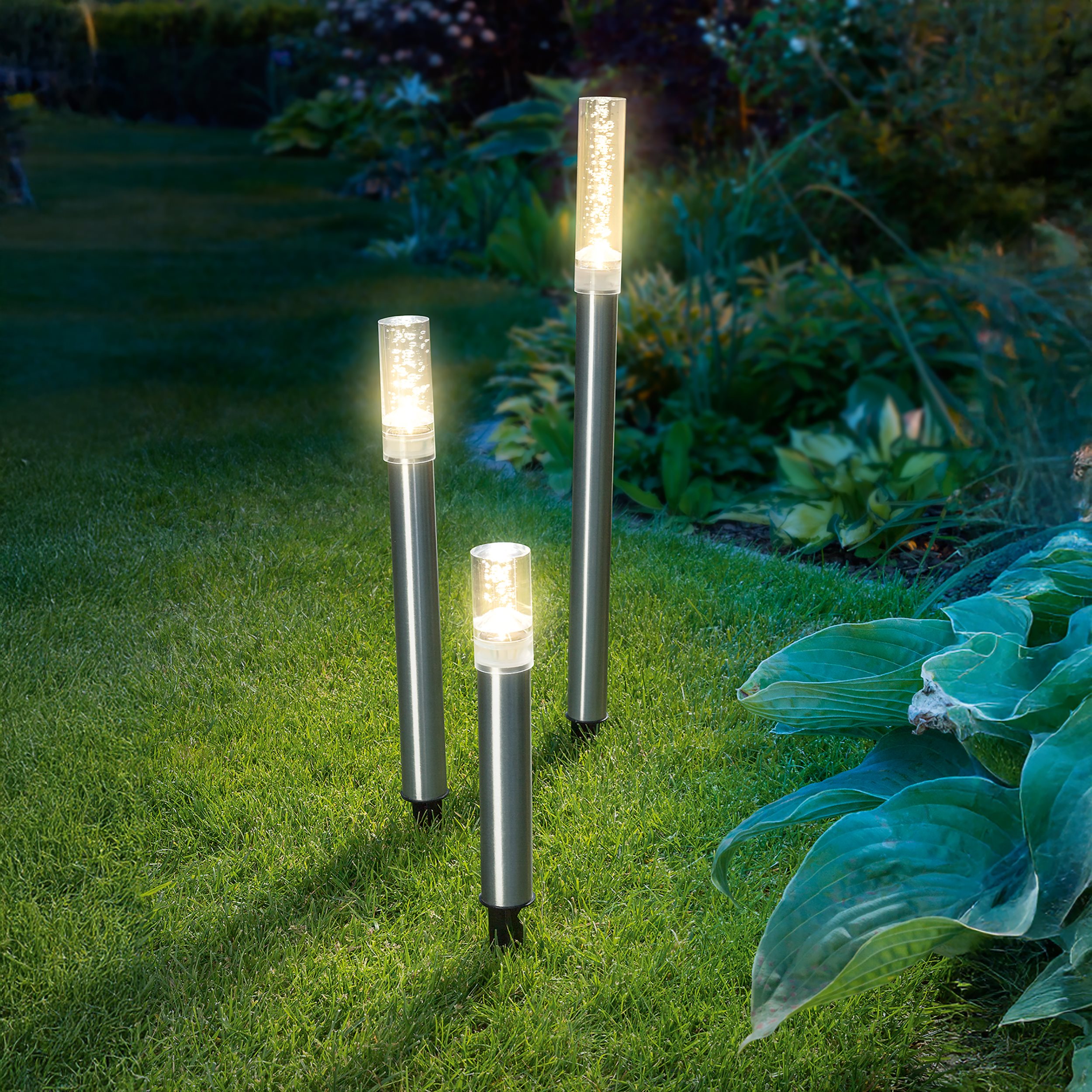 Solar Leuchtstabset Trio Sticks warmweiß