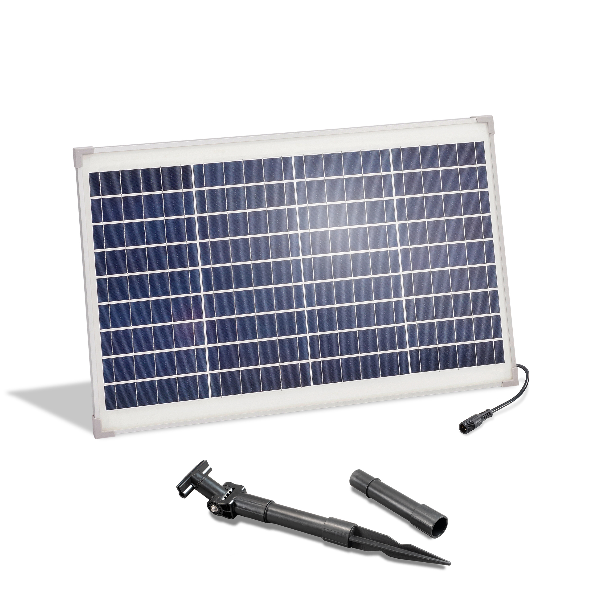 Solarmodul 35 Wp / 18 V mit Stecker 2-polig klein