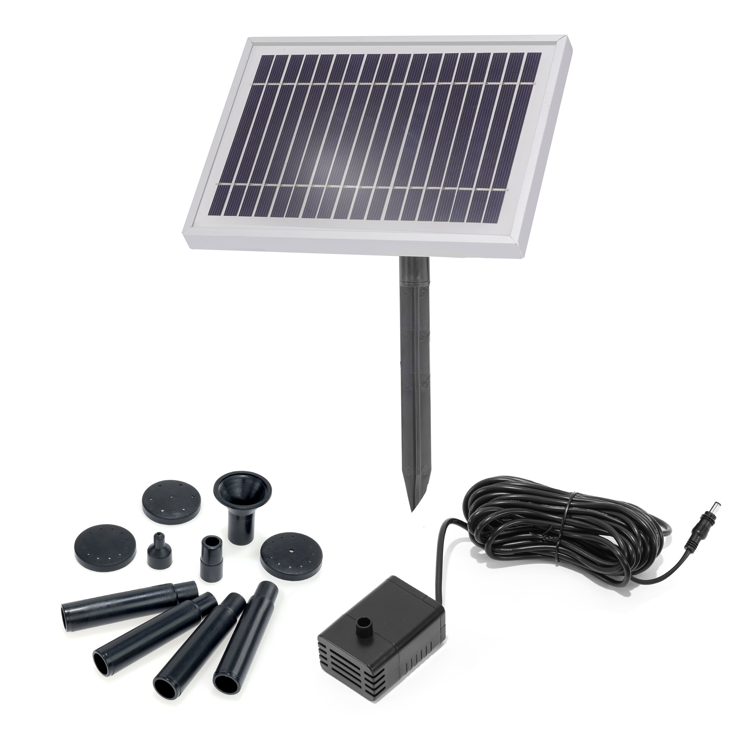 Solar Pumpensystem 3 Wp/ 250 l/h als Ersatzpumpe für Kaskadenbrunnen