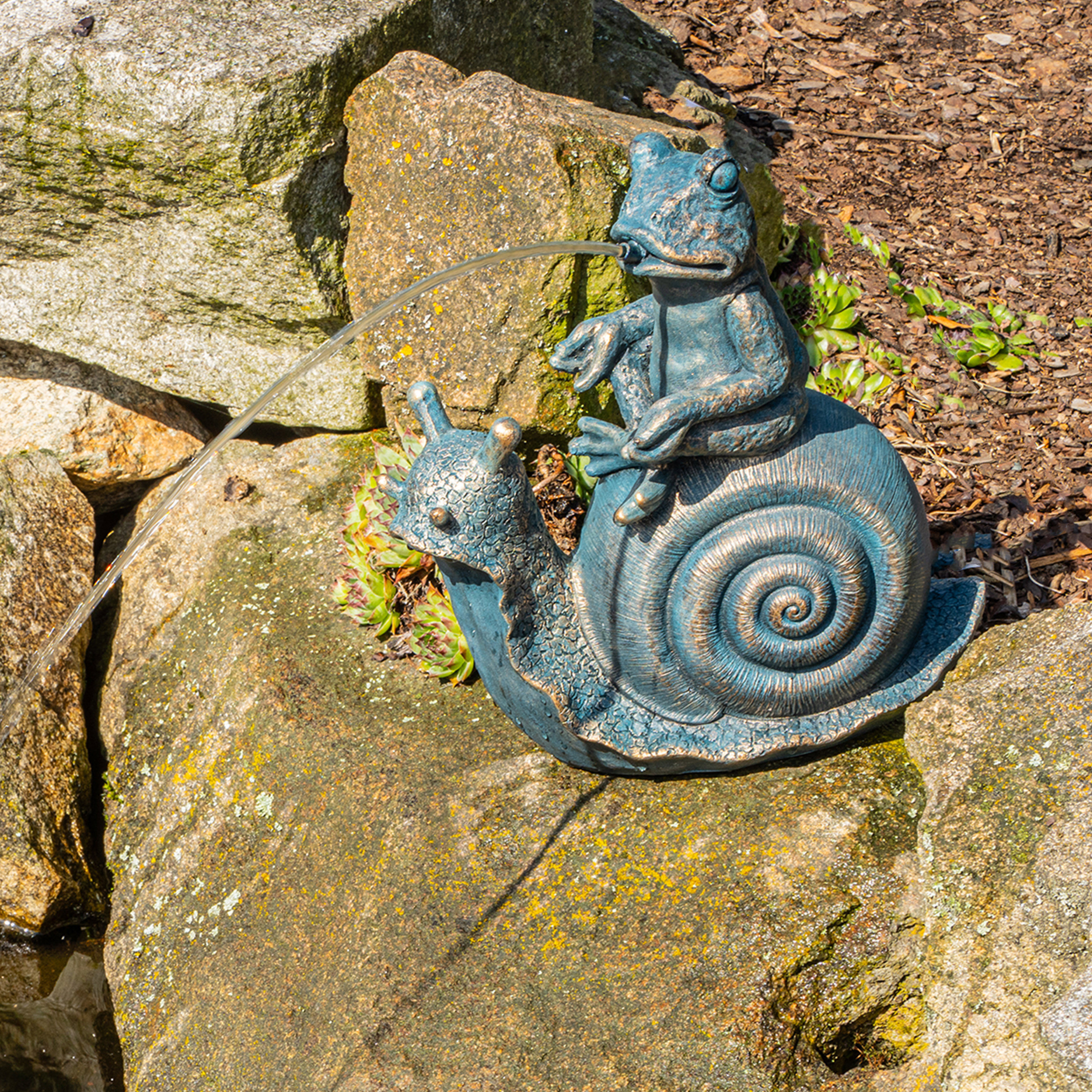 Solar Wasserspeier-Set Lilly und Nelly