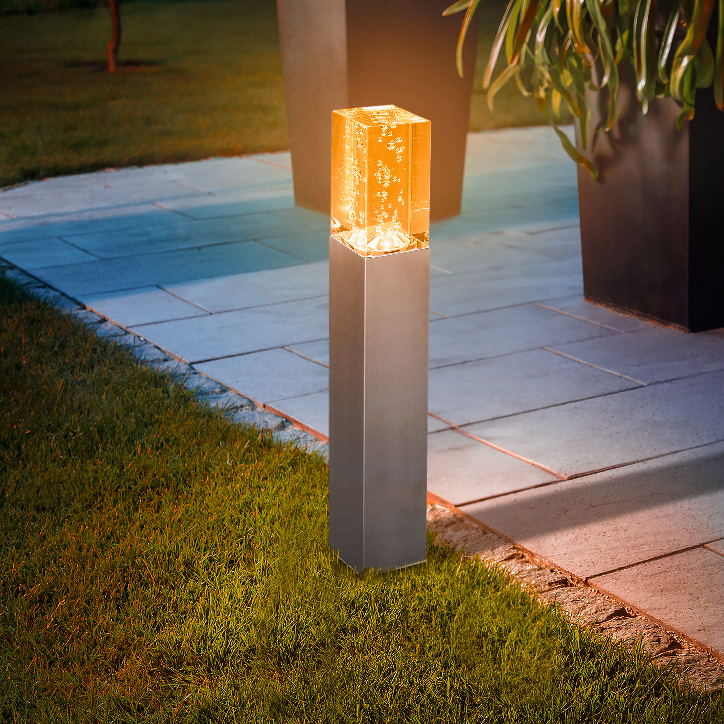 Standleuchte Bubble Tower 50 cm bernsteinfarben