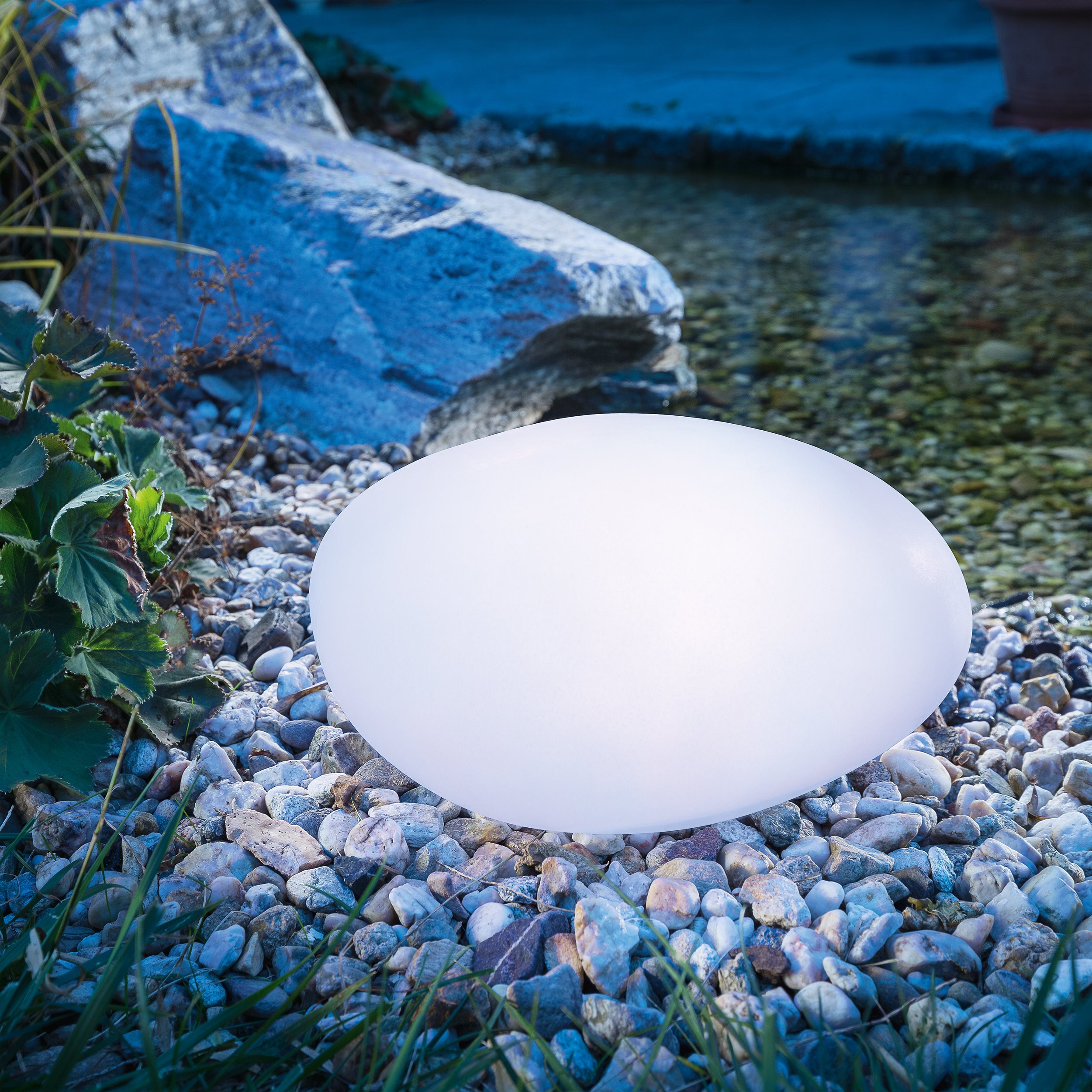 Dekorativer Solar Leuchtstein Smart Stone