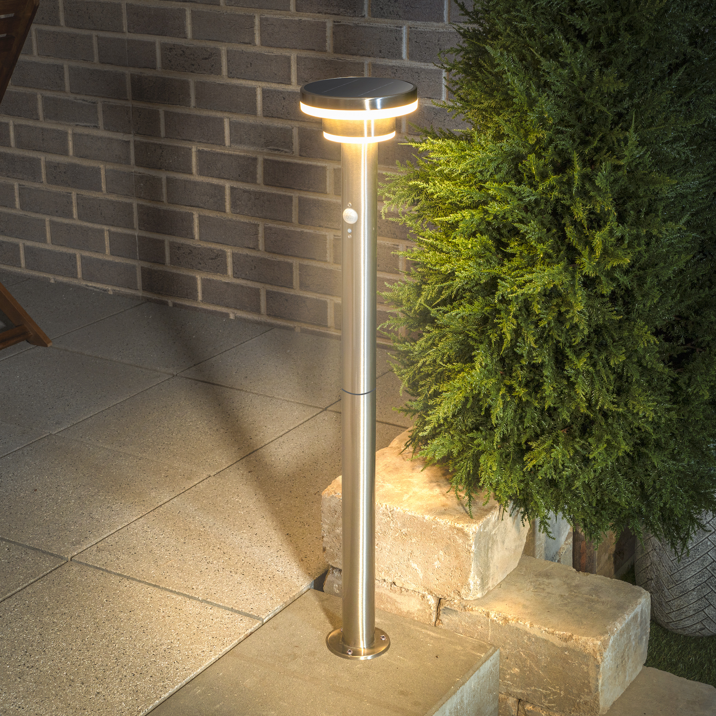 Solar Wegeleuchte Modena 85 cm mit Bewegungsmelder