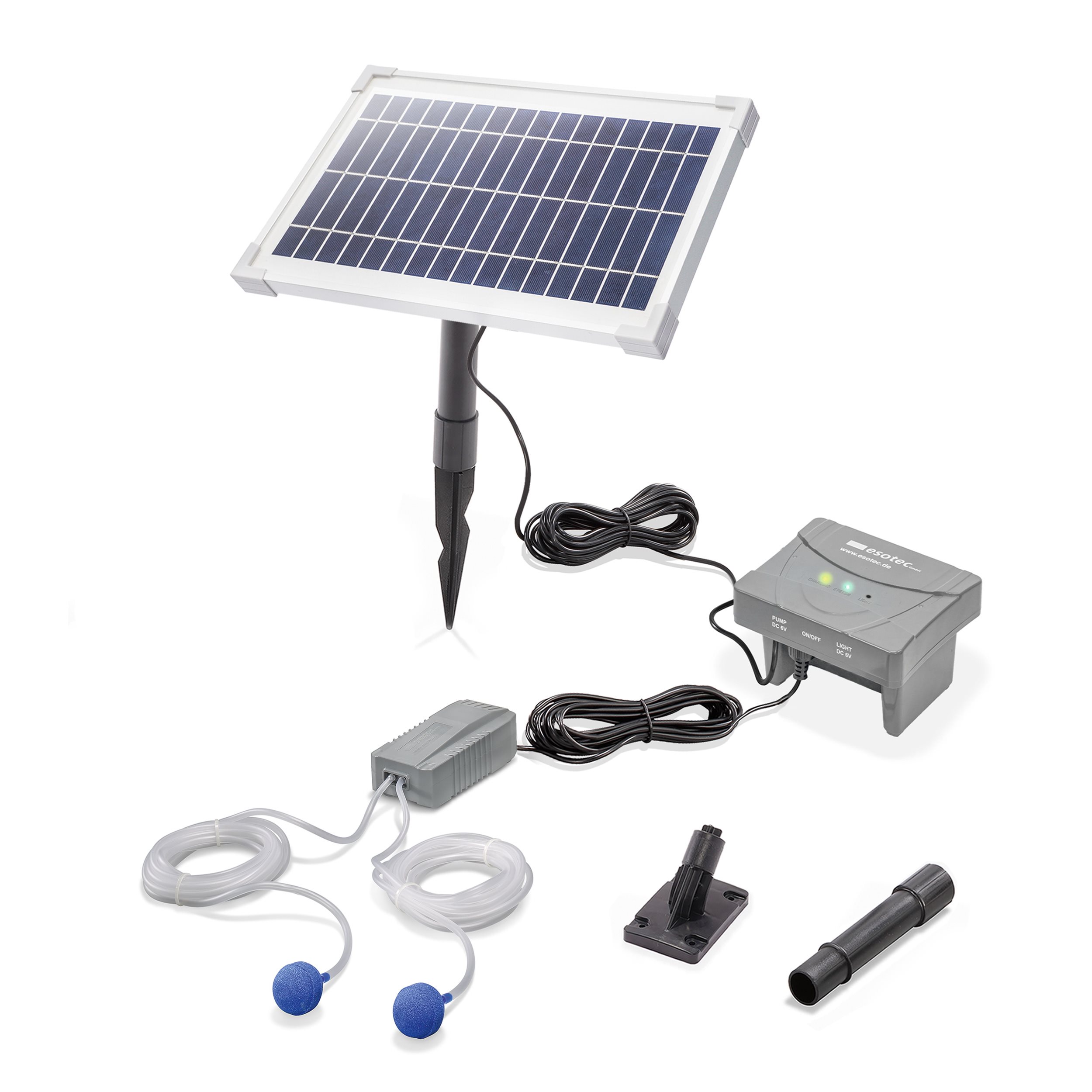 Solar Teichbelüfterset 8/210 mit 4 Ah LiFePo4 Akkuspeicher