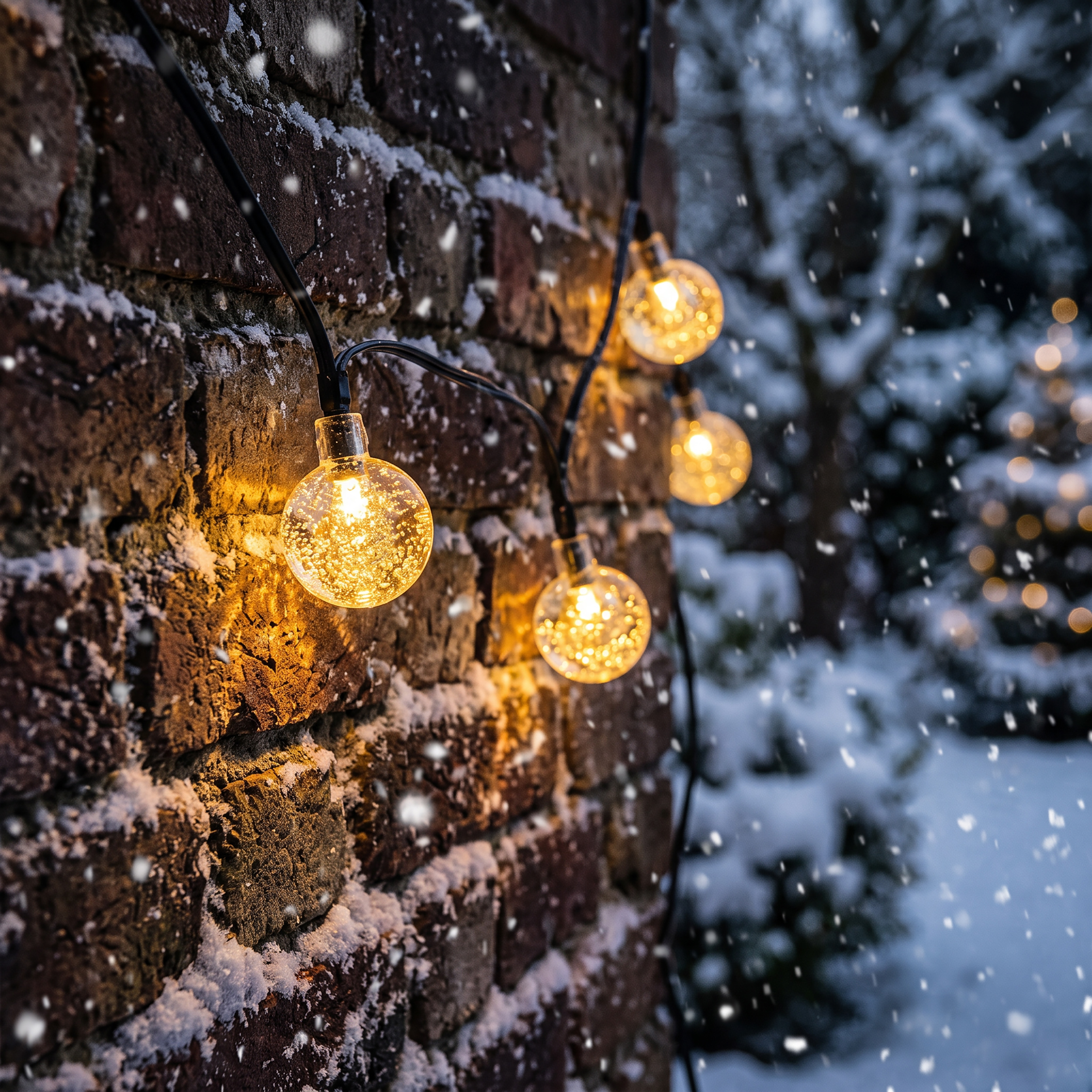 Solar Lichterkette BubbleBalls mit 30 warmweißen LEDs