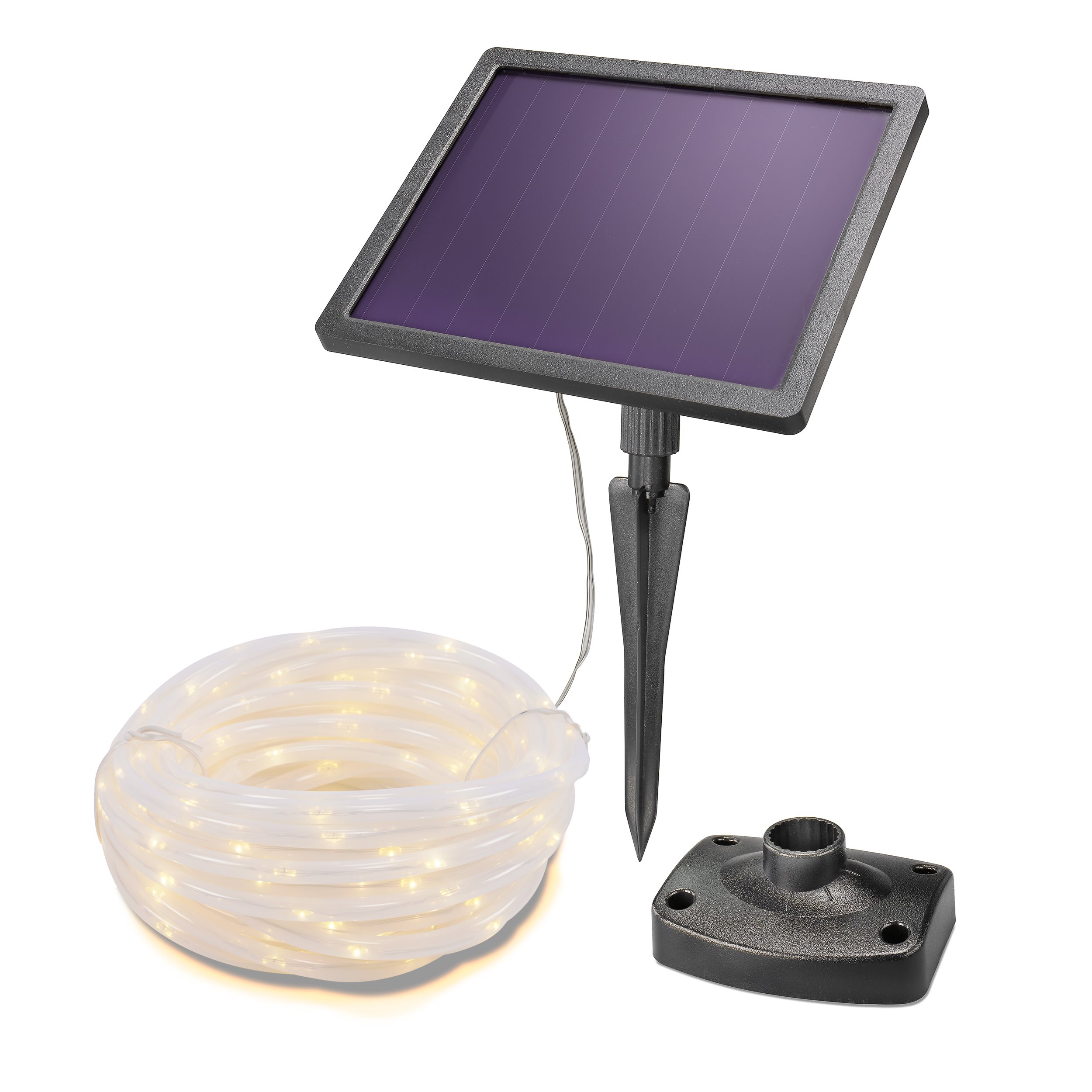 Solar Lichterschlauch mit 200 warmweißen LEDs