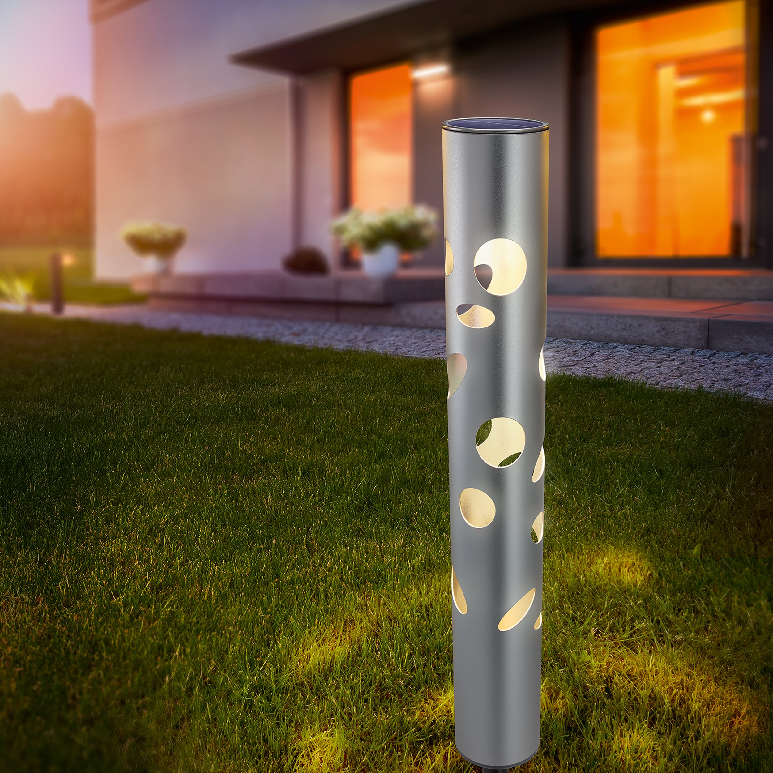 Moderne Solarleuchte FantasyLight aus Aluminium