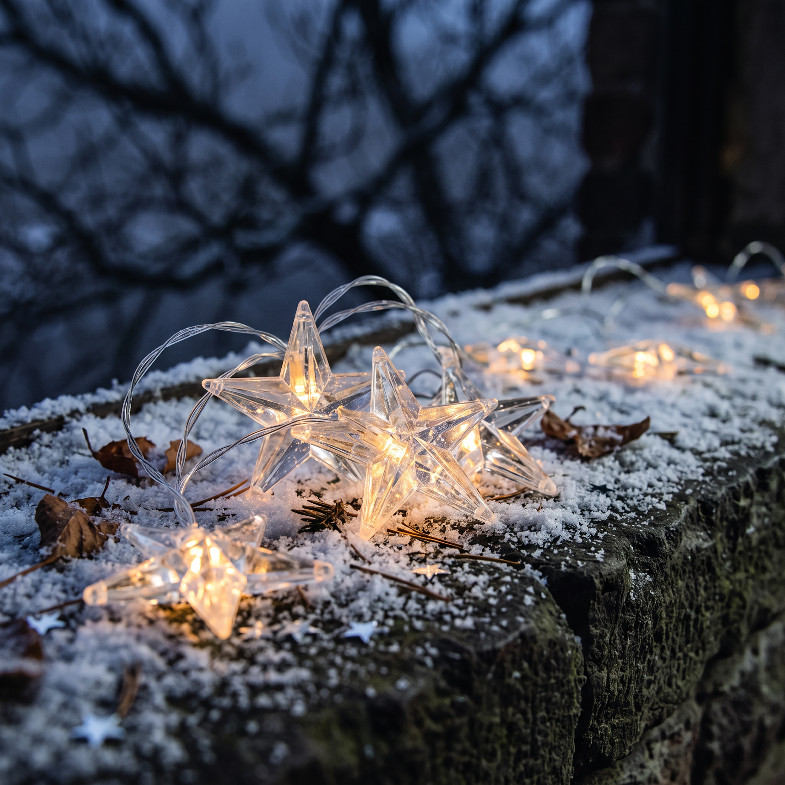 Solar Deko-Lichterkette mit 30 Sternchen