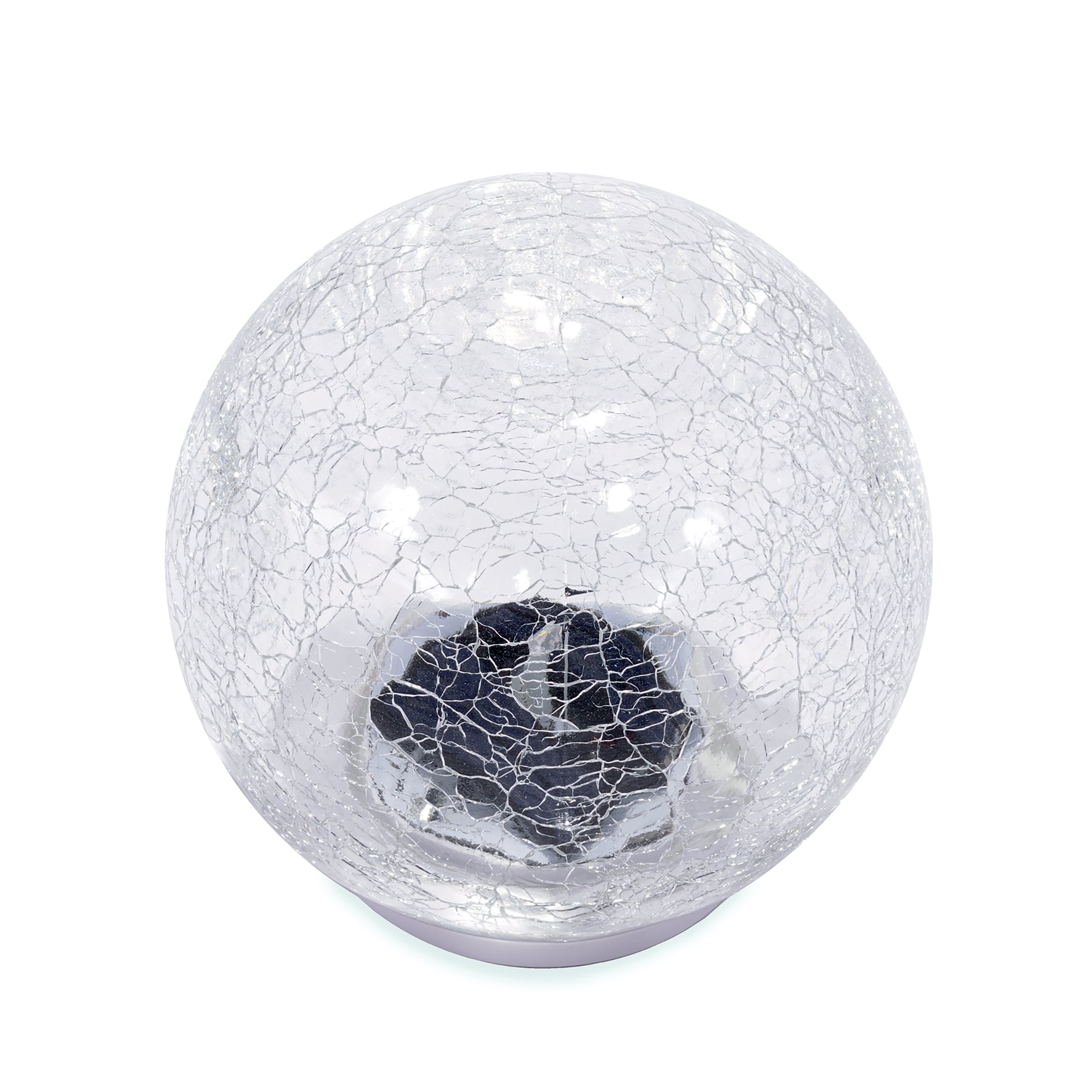 Einzelne Leuchtkugel Crackle Ball 12 cm, inkl. Akku
