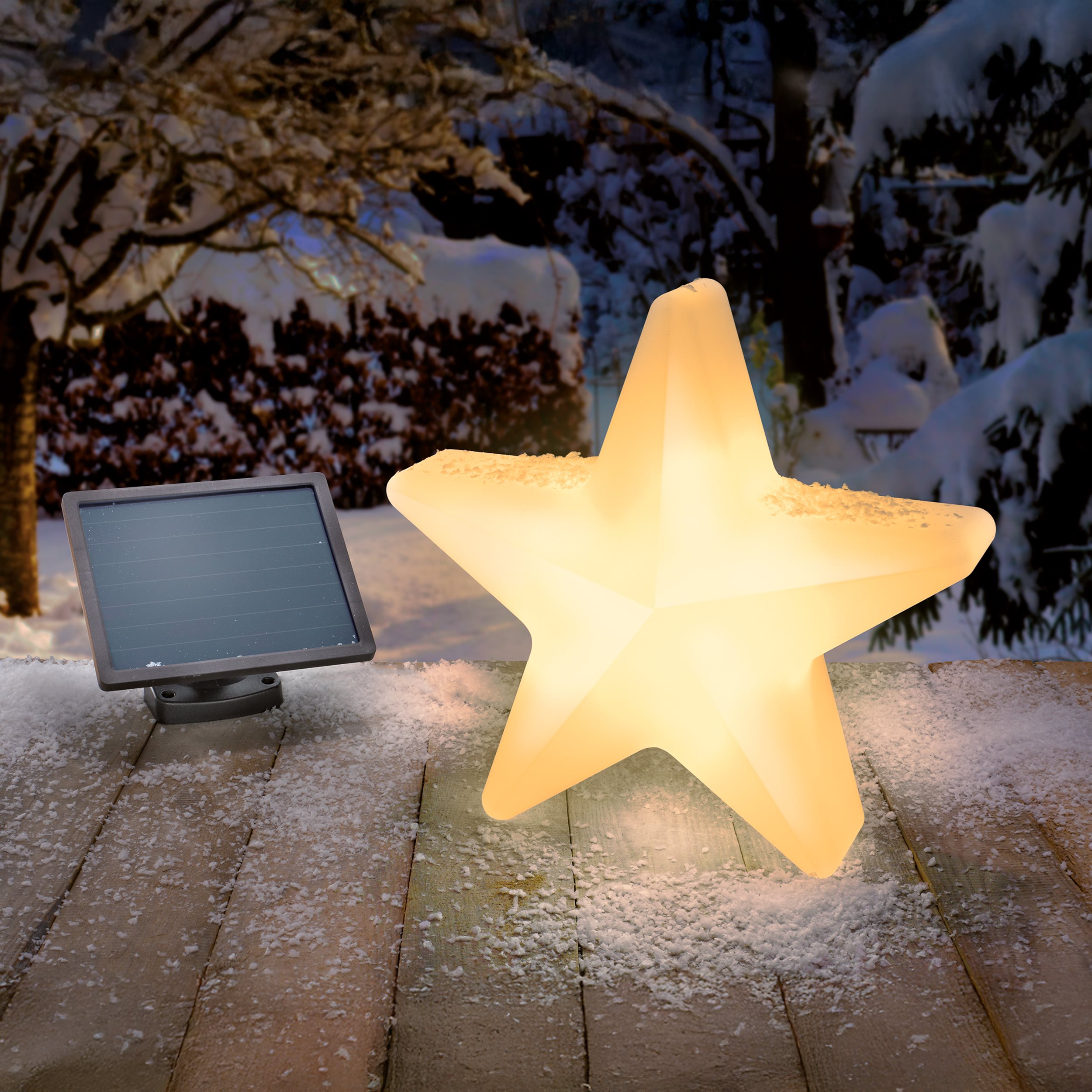 Dekorativer Solar Leuchtstern ⌀ 40 cm