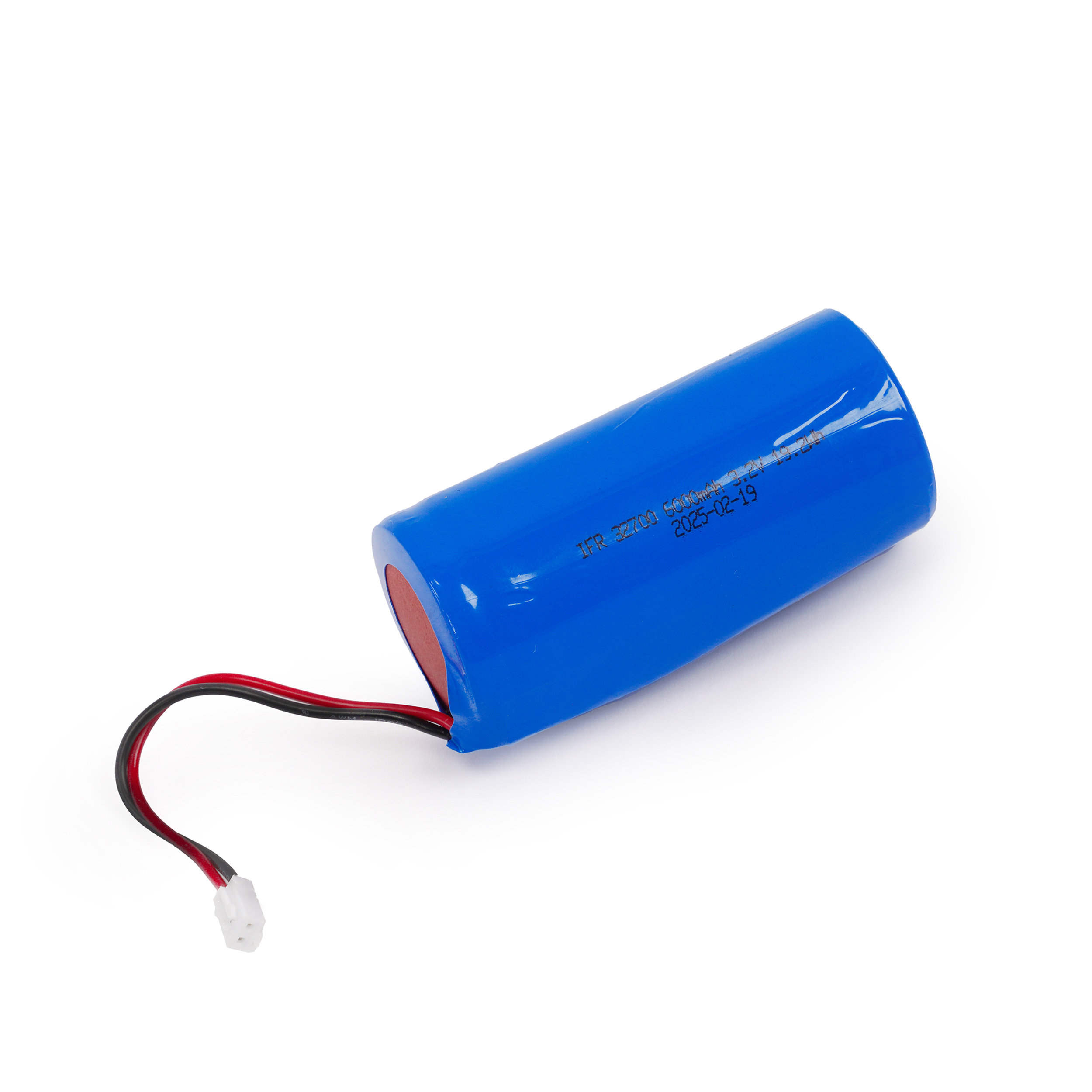 Akku LiFePO4 3,2 V/ 6 Ah/ 19,2 Wh 32700 mit Kabel und weißer Buchse