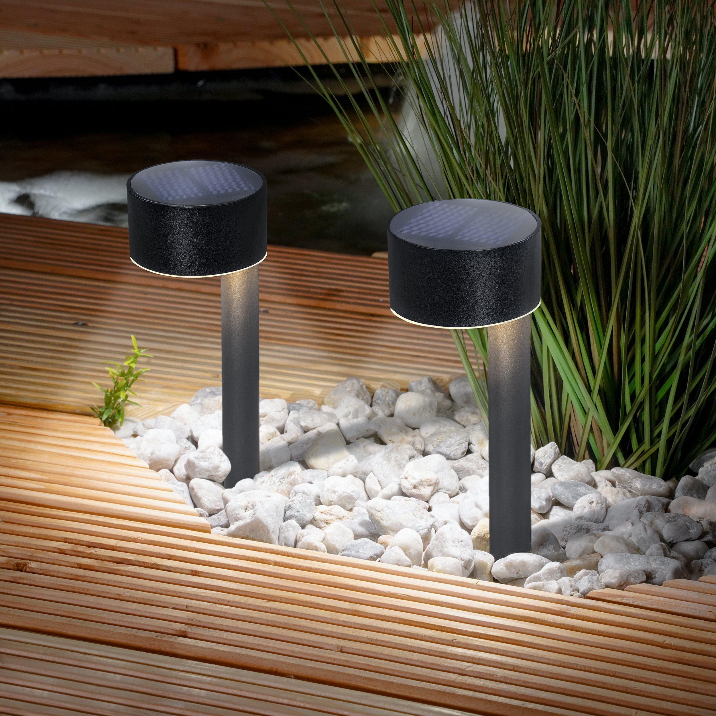 Solar Wegmarkierer Josie 24 im 2er-Set warmweiß