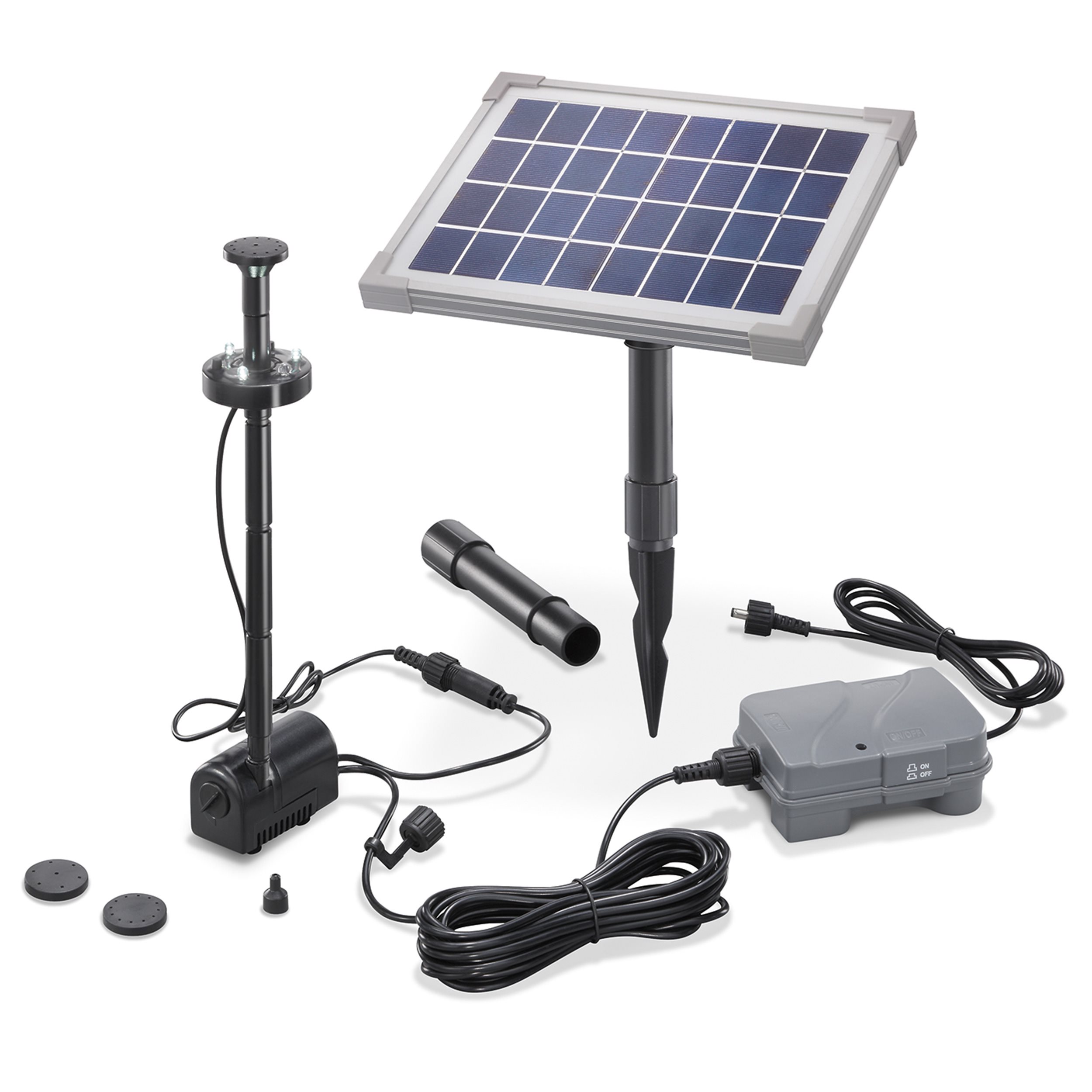 Solar Teichpumpenset 5/160 mit 1,5 Ah LiFePO4 Akkuspeicher