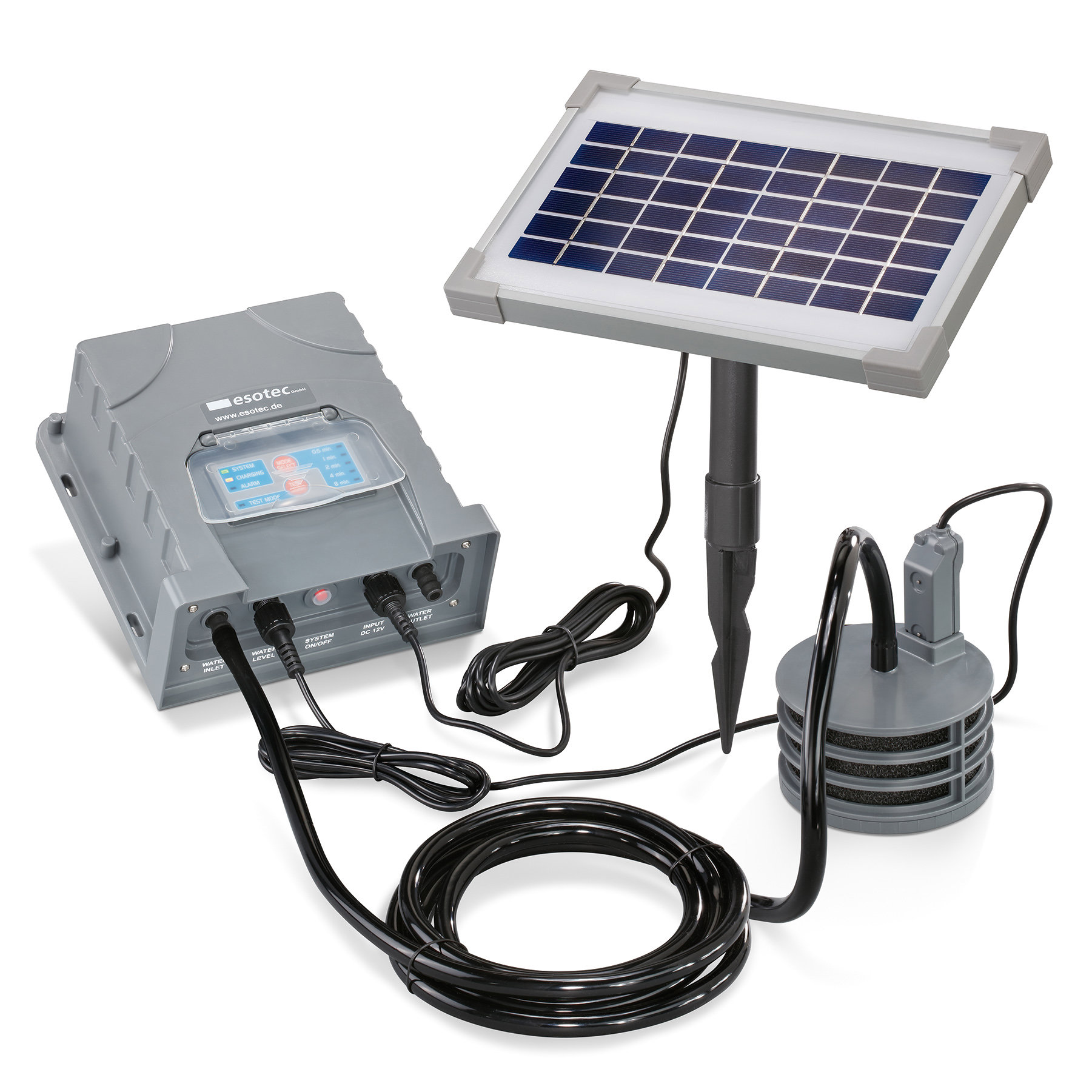 Bewässerungscomputer Multi 100 mit Solarmodul und Ansaugfilter