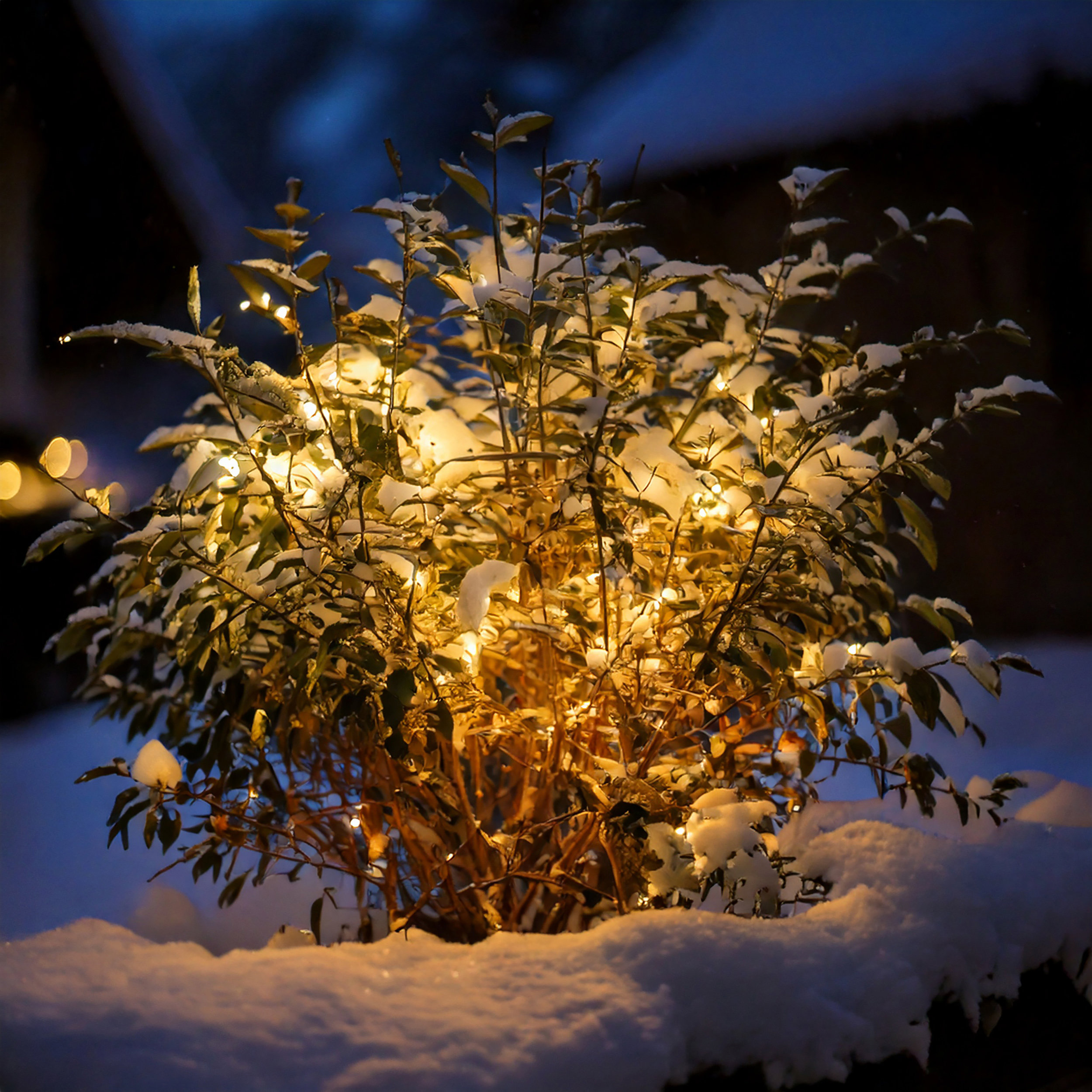 Solar Lichterkette mit 60 warmweißen LEDs