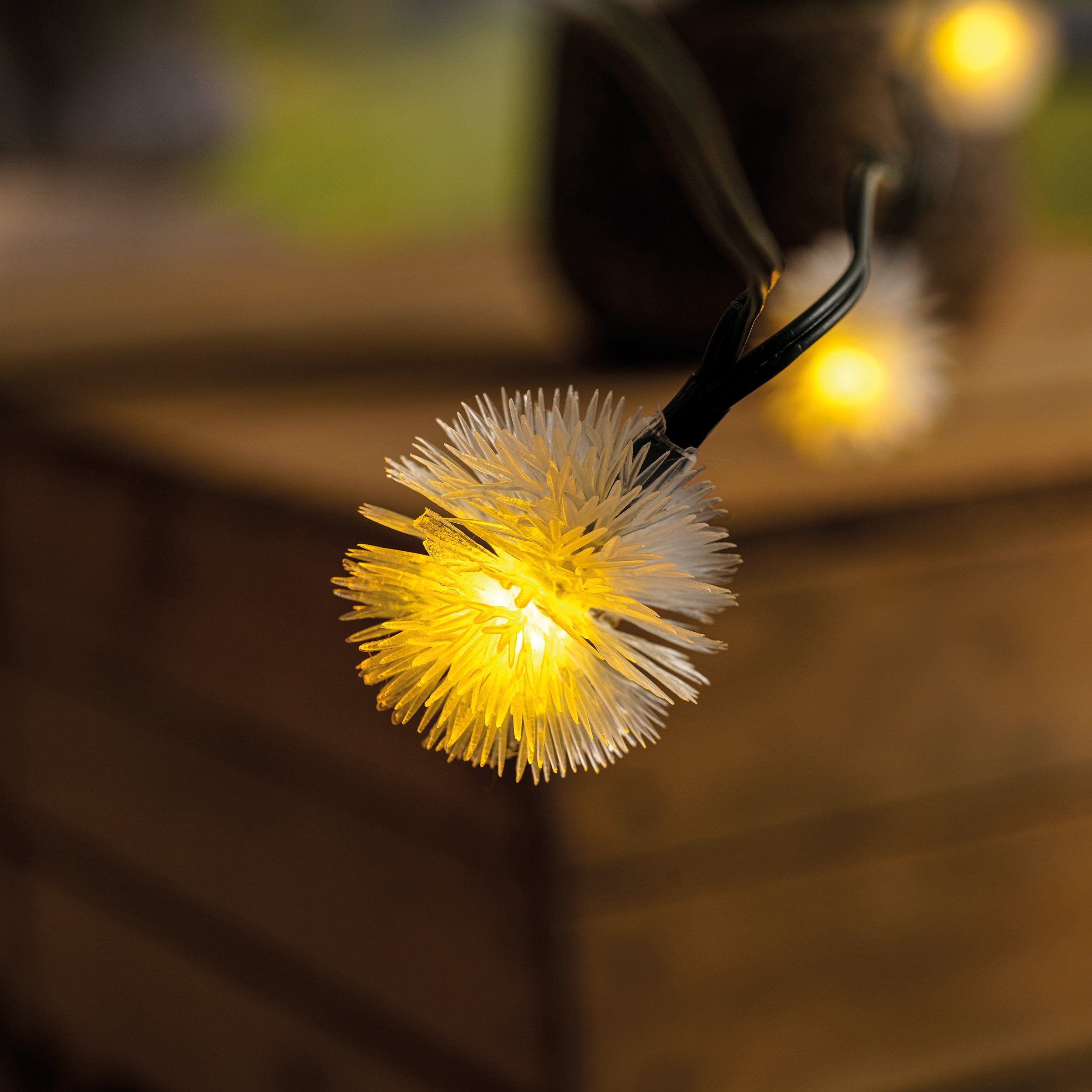 Solar Deko-Lichterkette mit 30 Pusteblumen