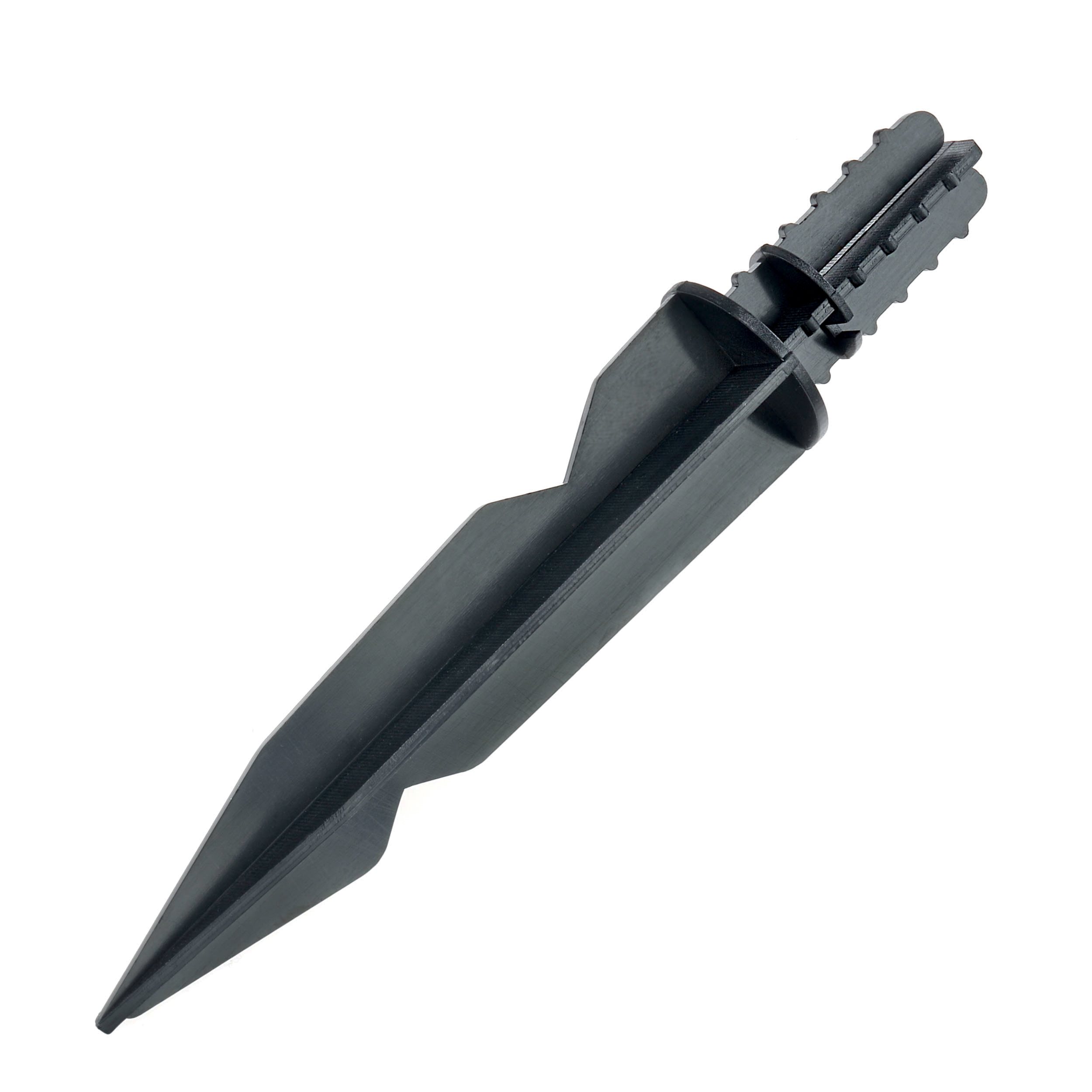 Erdspieß aus Kunstsoff, schwarz