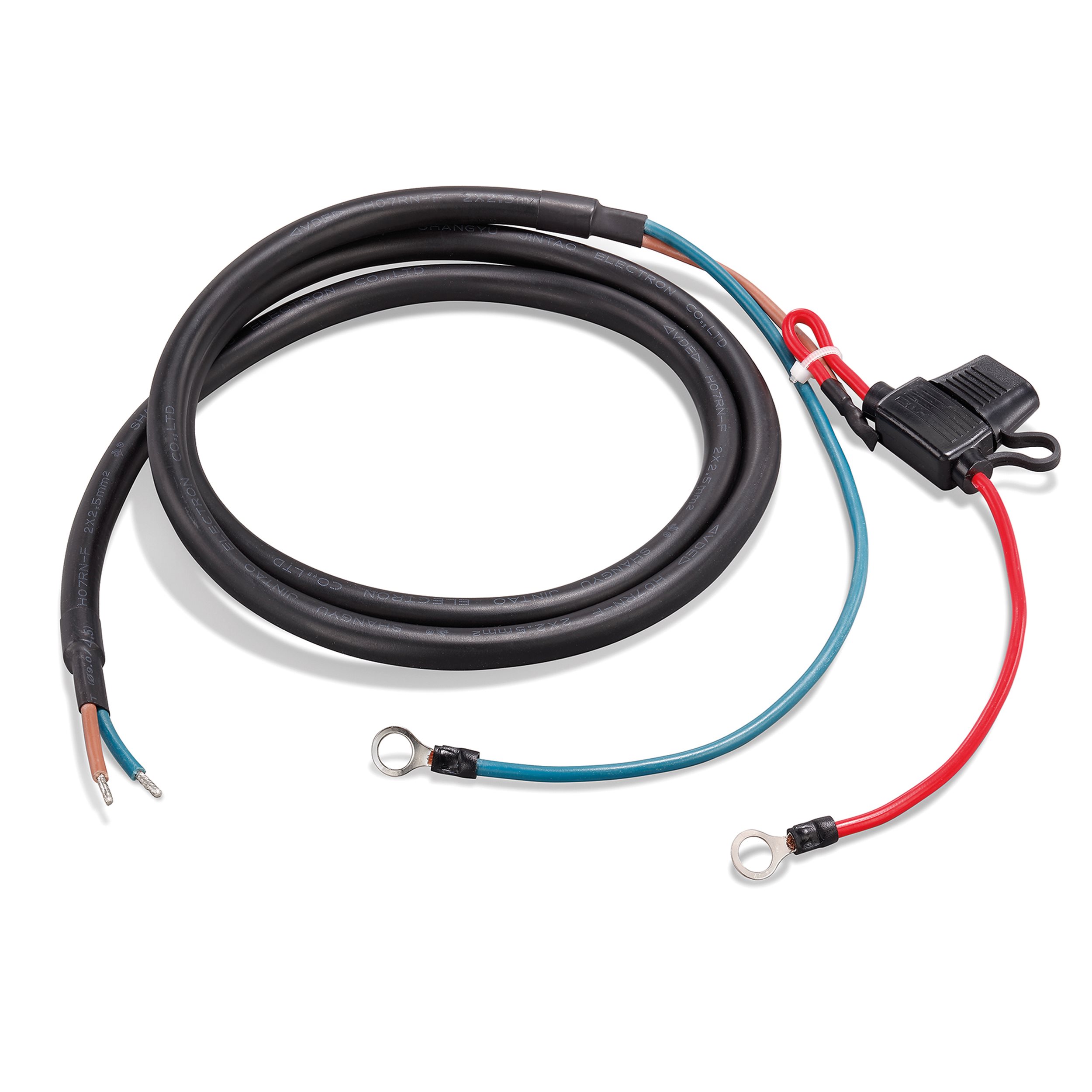 Batteriekabel Sicherung 10A/ Öse M8/ Querschnitt 2,5 qmm/ Länge 1,5 m