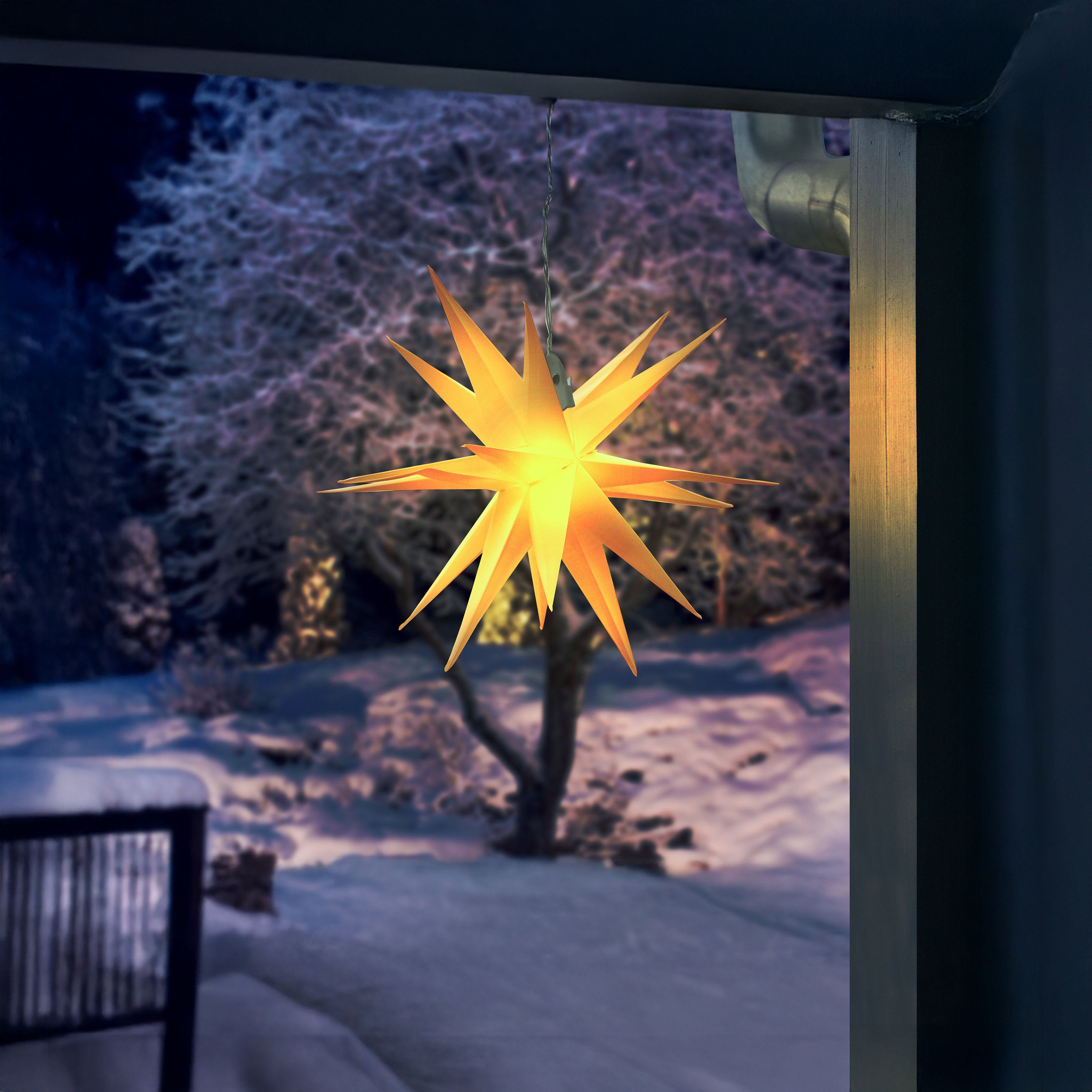 Solar Weihnachtsstern für Außen, Ø 35 cm