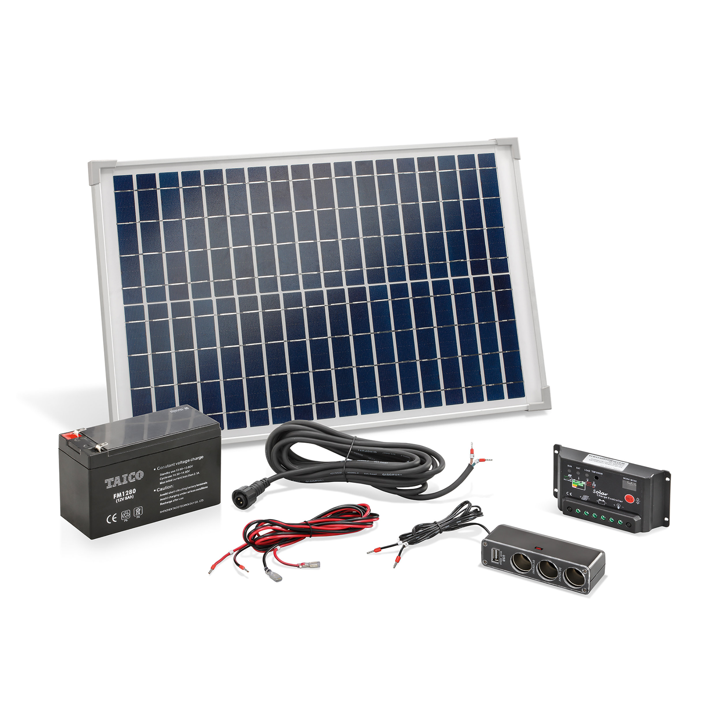 PV-Solar Inselanlage 20 Wp mit 12 V/ 8Ah Akkuspeicher
