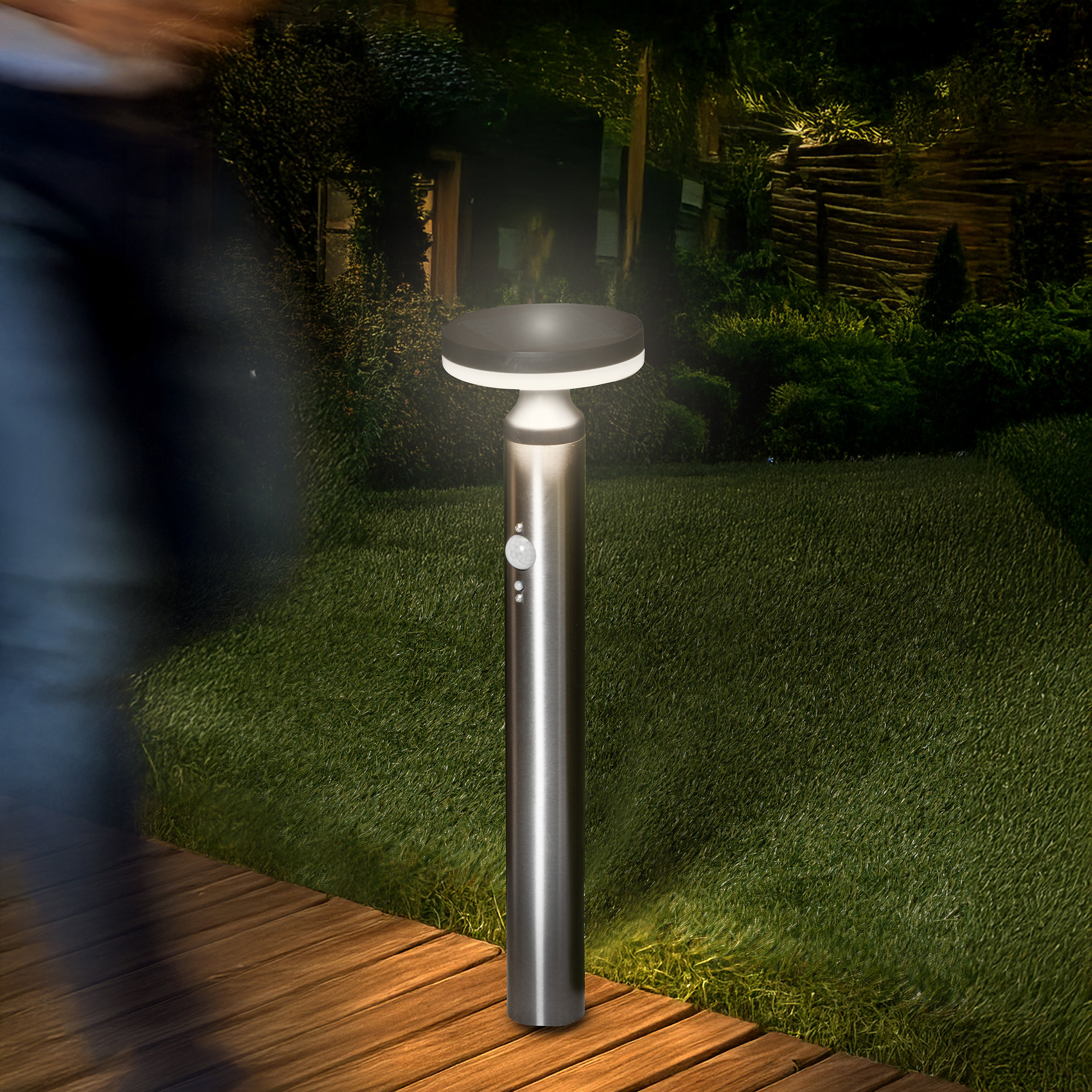 Solar Standleuchte Cortona 45 cm mit Bewegungssensor