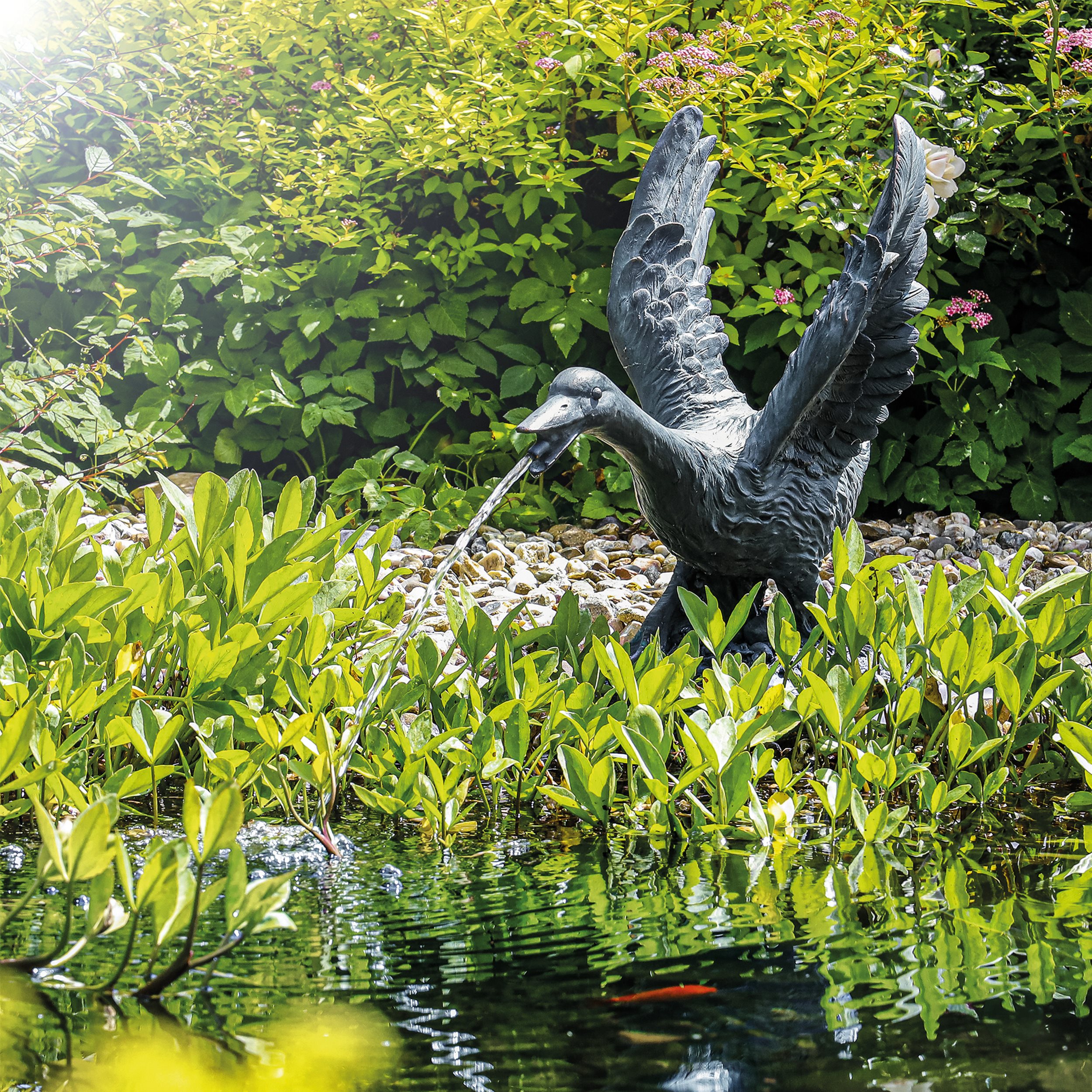 Solar Wasserspeier-Set Gans Gustav