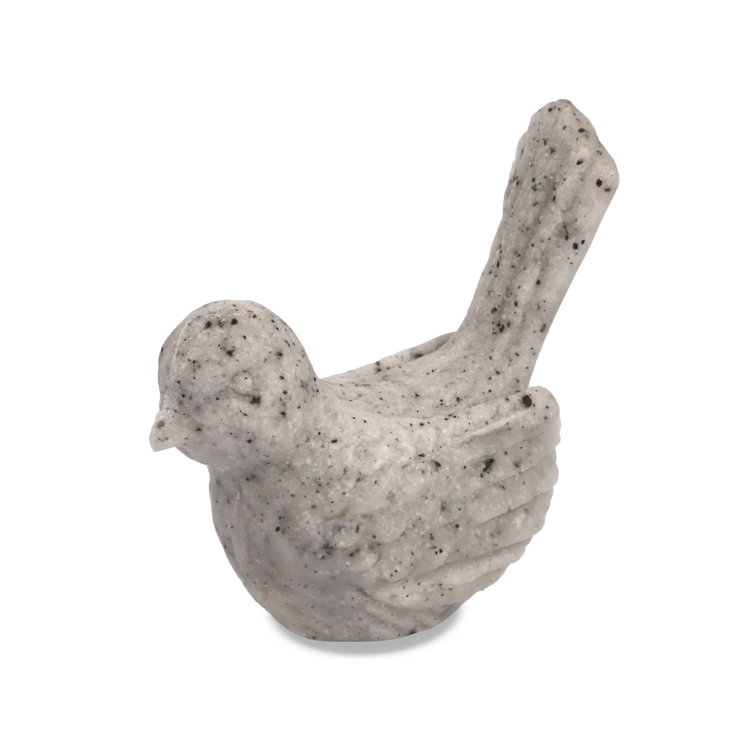 Einzelne Vogelfigur hell