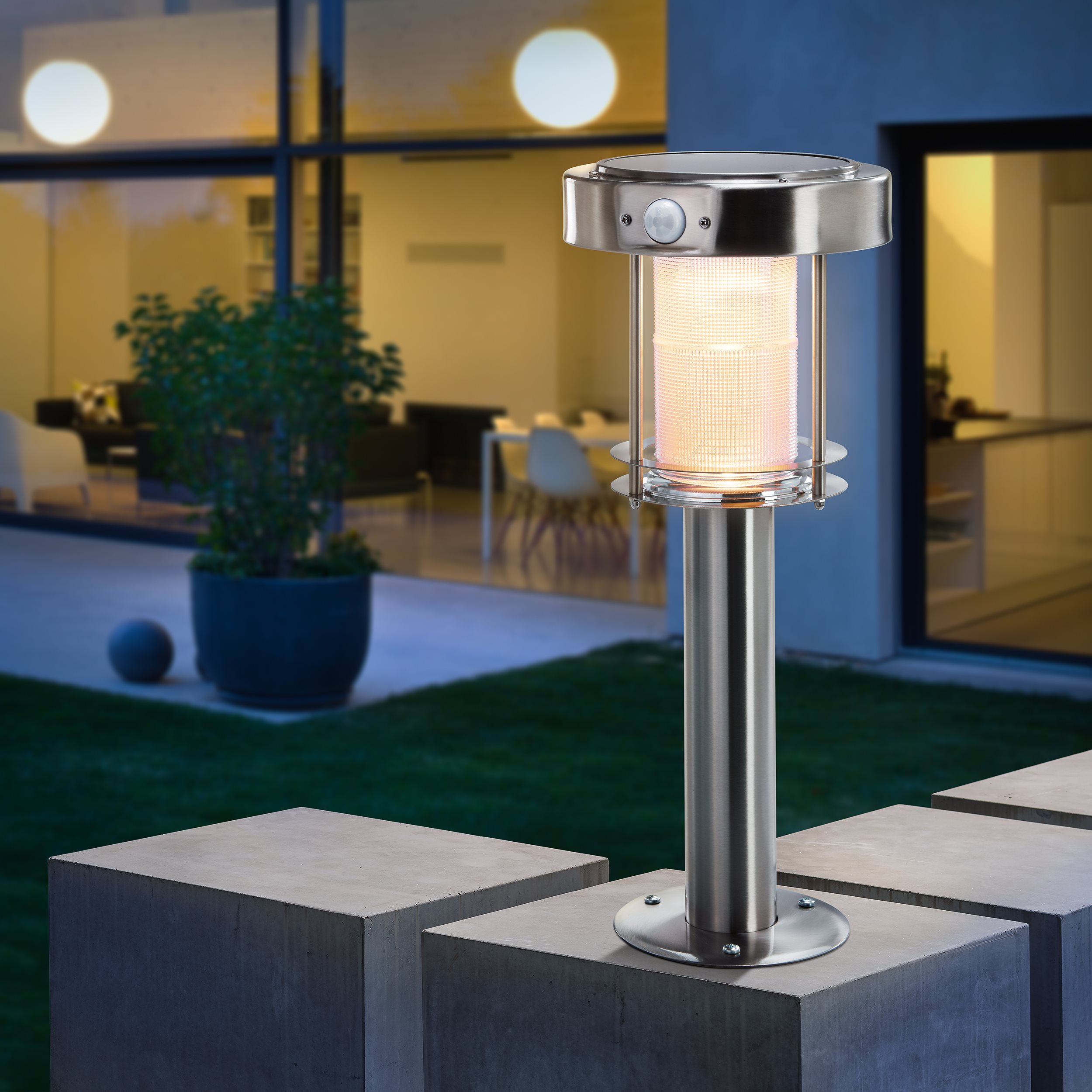 Solar Standleuchte Ancona 42 DuoColor mit Bewegungssensor