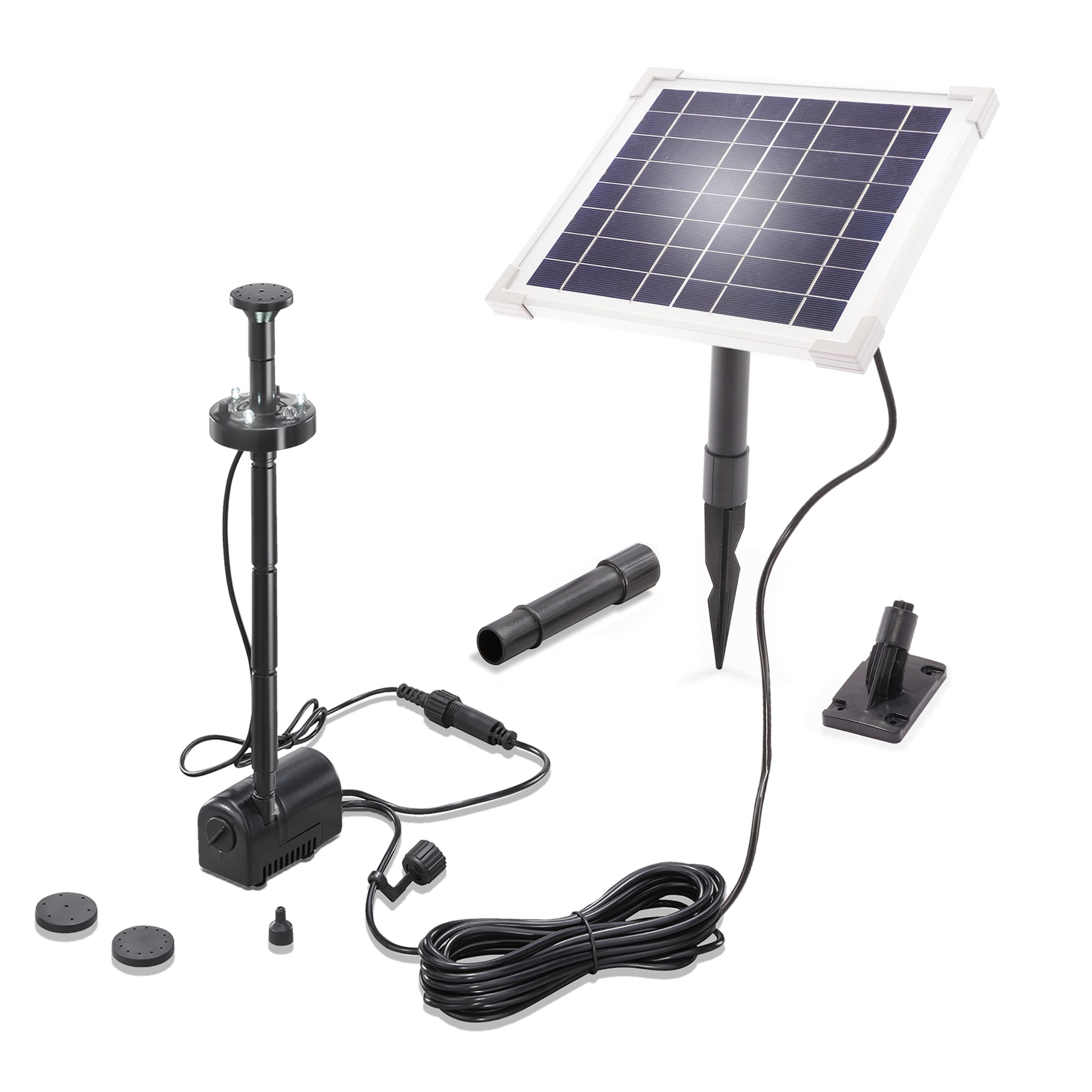 Solar Teichpumpenset 6/220 mit 1,5 Ah LiFePO4 Akkuspeicher