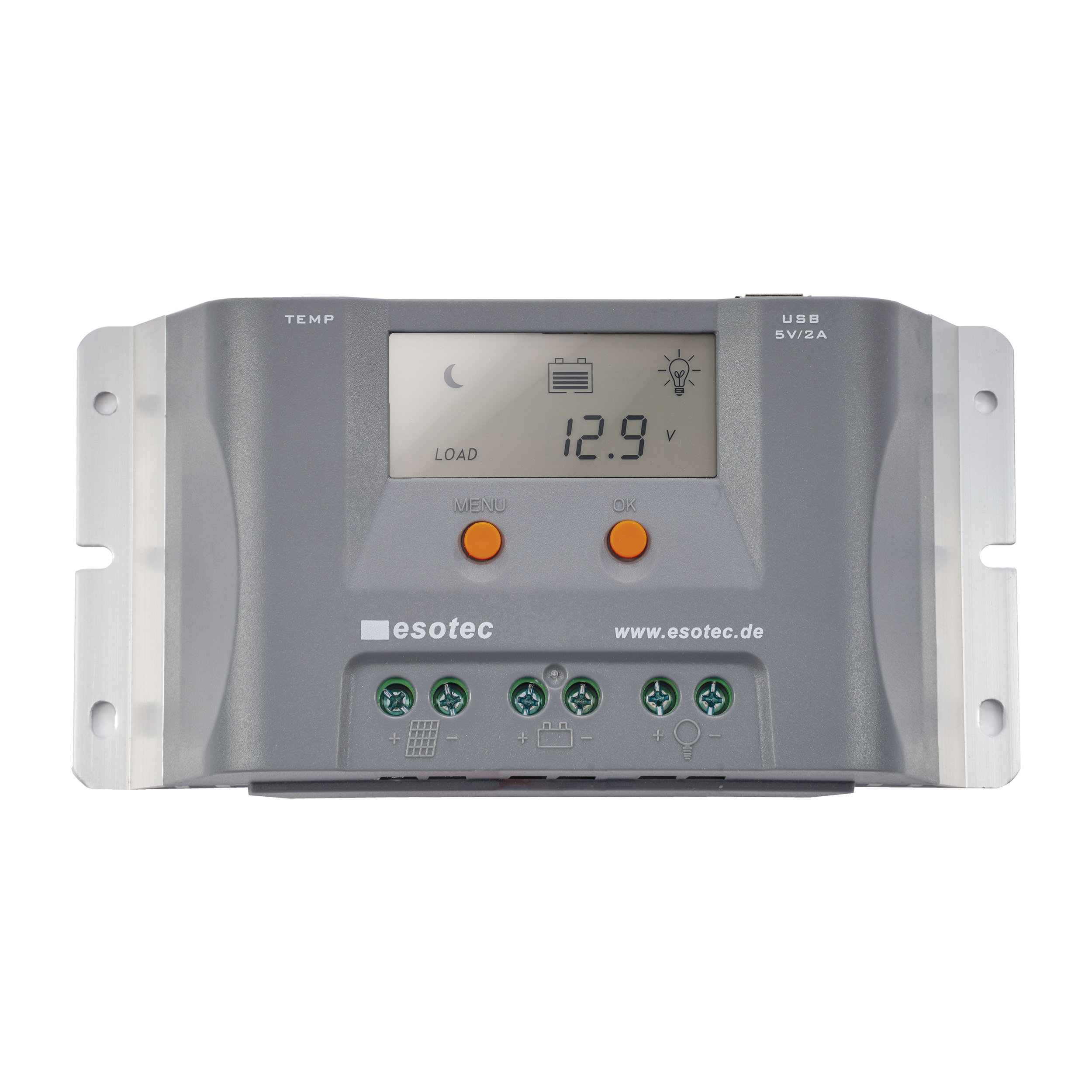 Solar PWM-Lederegler 12/24 V - 30A