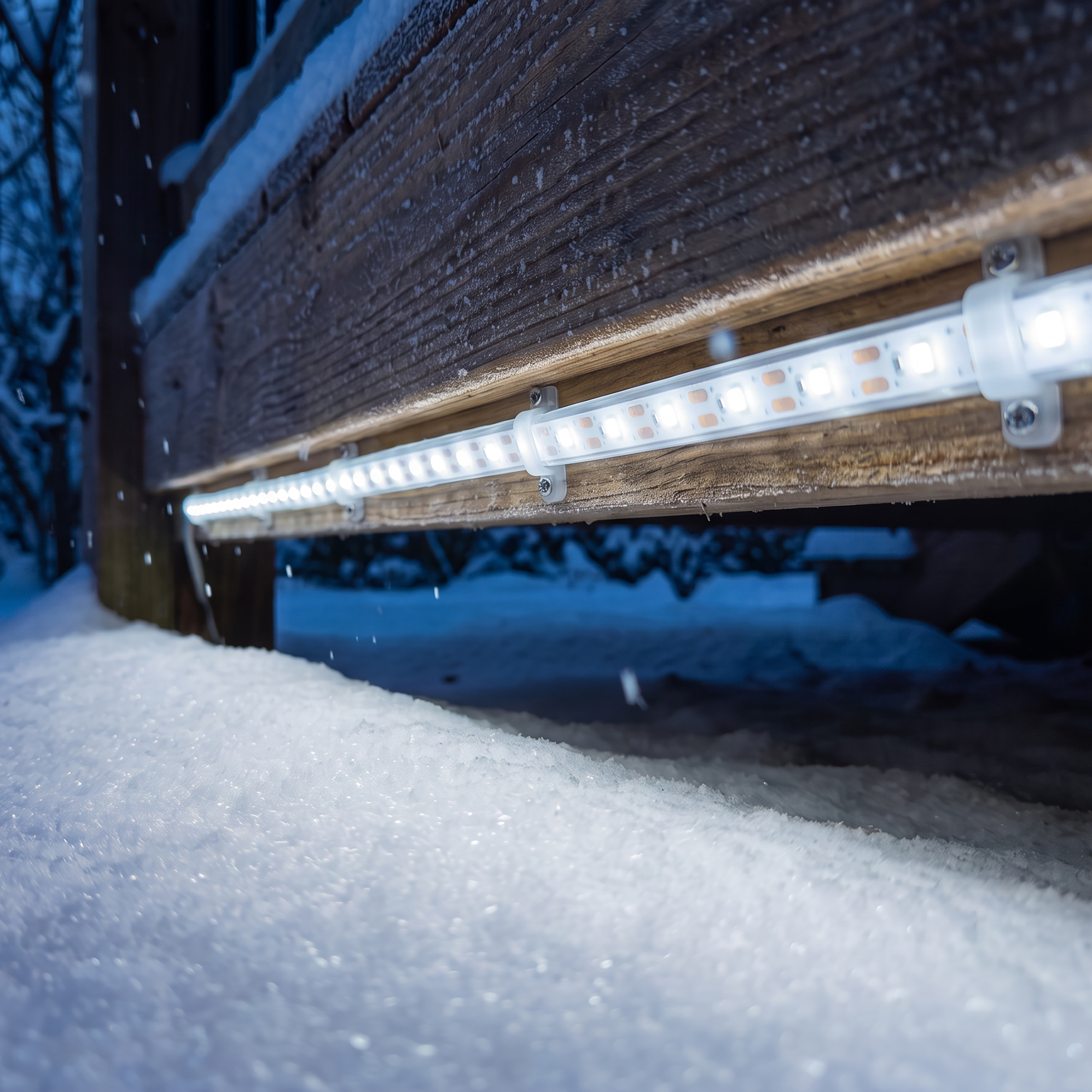 Solar LED-Lichterband mit 300 kaltweißen LEDs