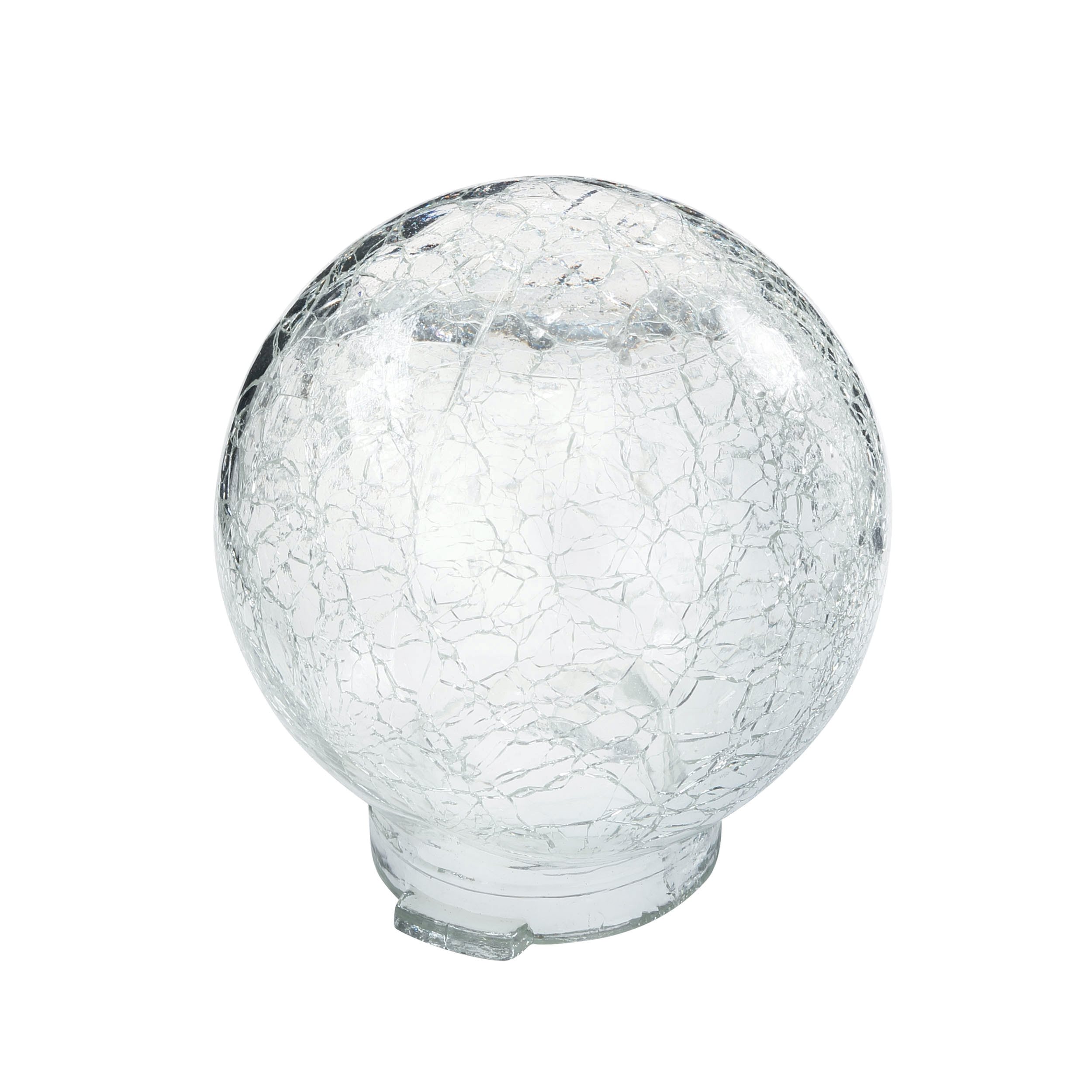 Glaskugel in Bruchglasoptik für Hängeleuchte Crackle Ball