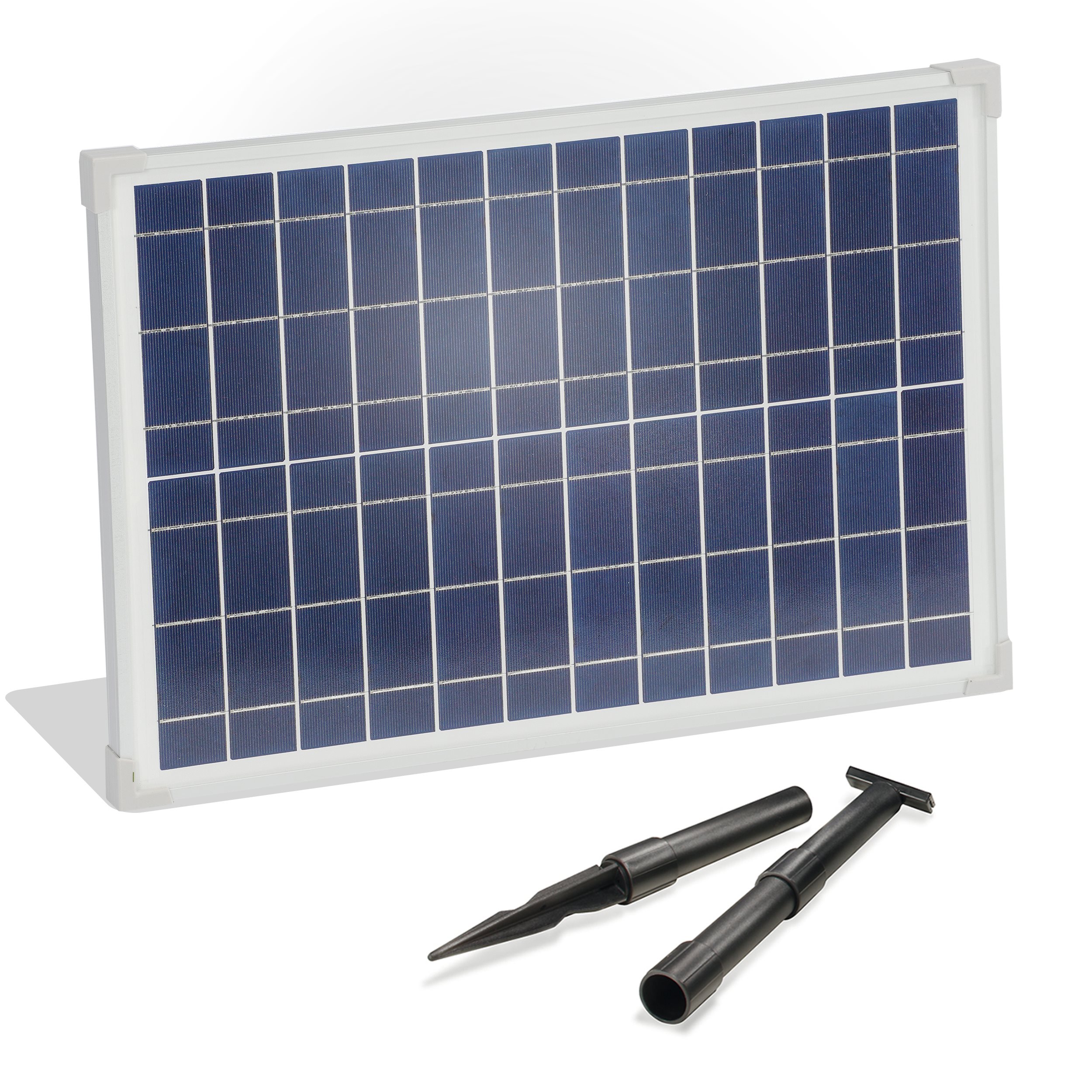 Solarmodul 25 Wp / 12 V mit Stecker 2-polig klein - neues Modell