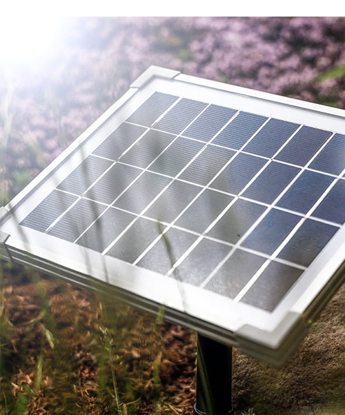 Solarmodul bei Sonnenschein