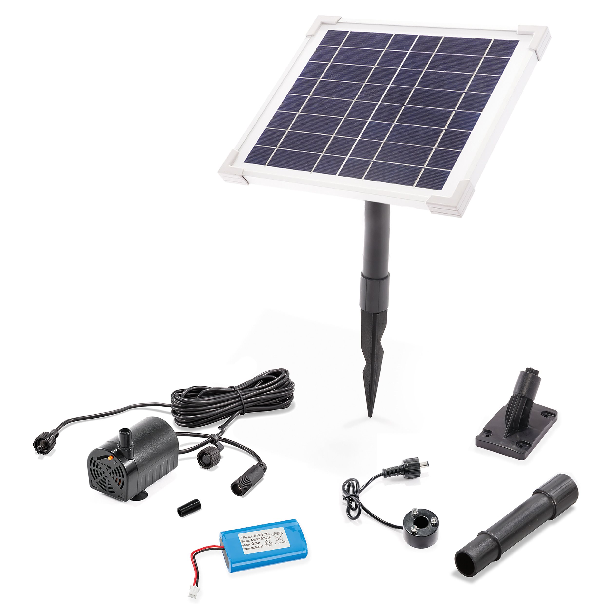 Solar Pumpenset 6/140 mit Akkuspeicher für Brunnen
